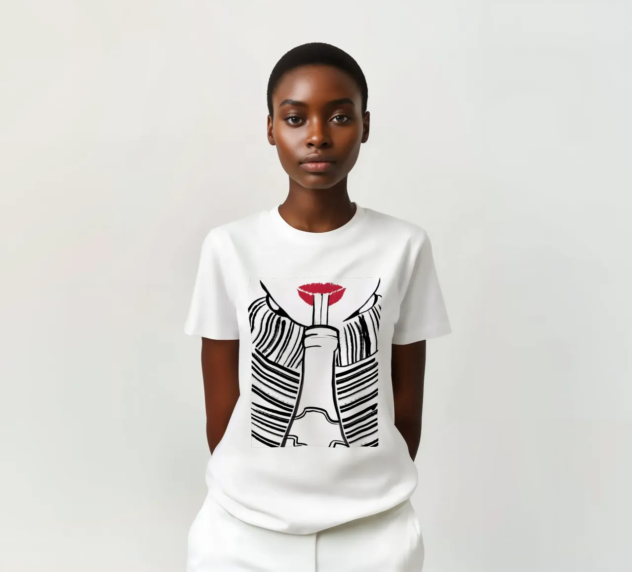 Double drinking t-shirt da XOXO Arte delicious