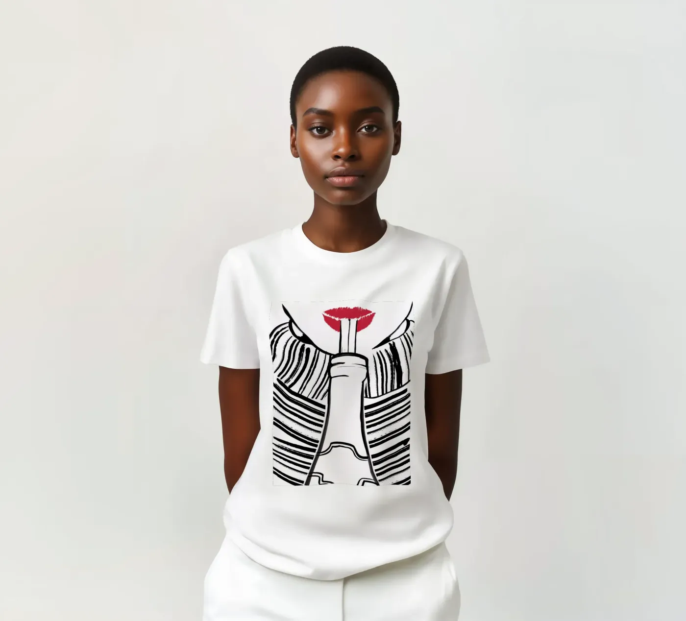 Double drinking t-shirt da XOXO Arte delicious