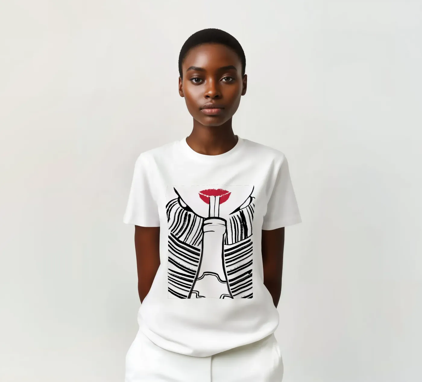 Double drinking t-shirt da XOXO Arte delicious