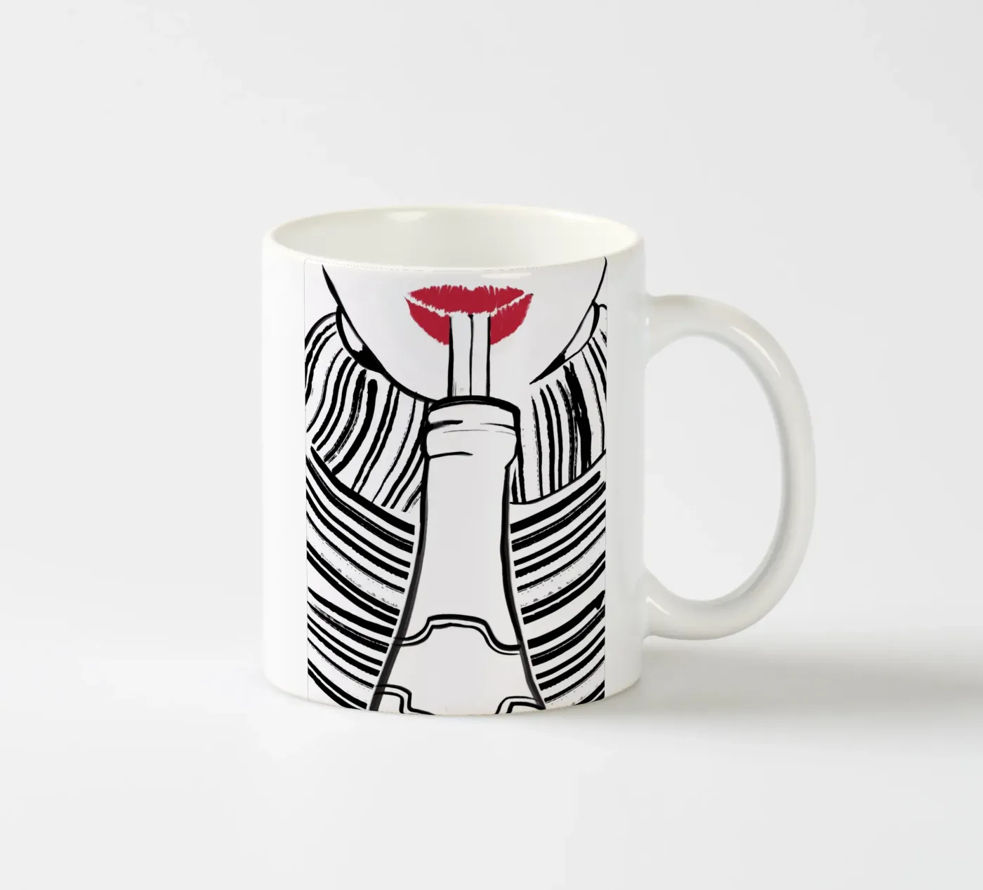 Double drinking ceramic mug by XOXO Arte delicious