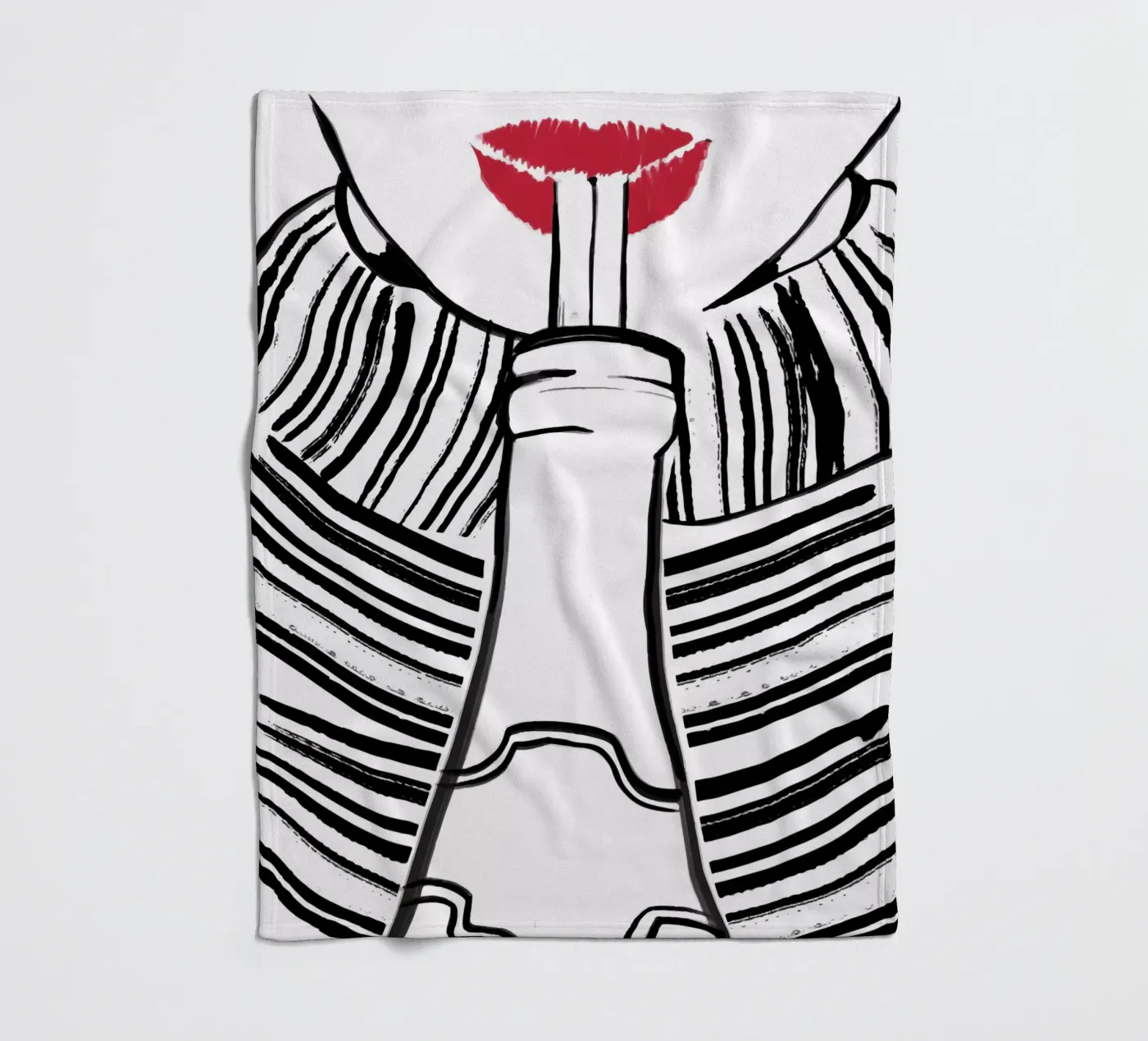 Double drinking plaid polaire de XOXO Arte delicious