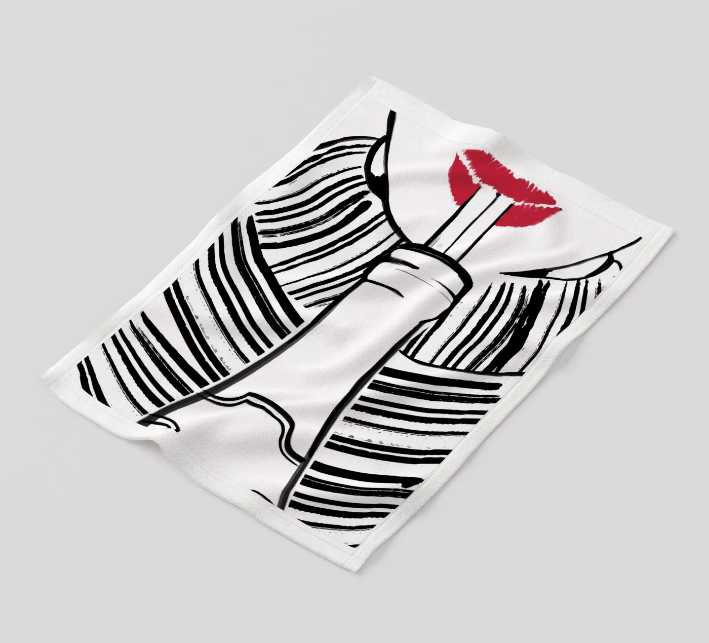 Double drinking plaid polaire de XOXO Arte delicious