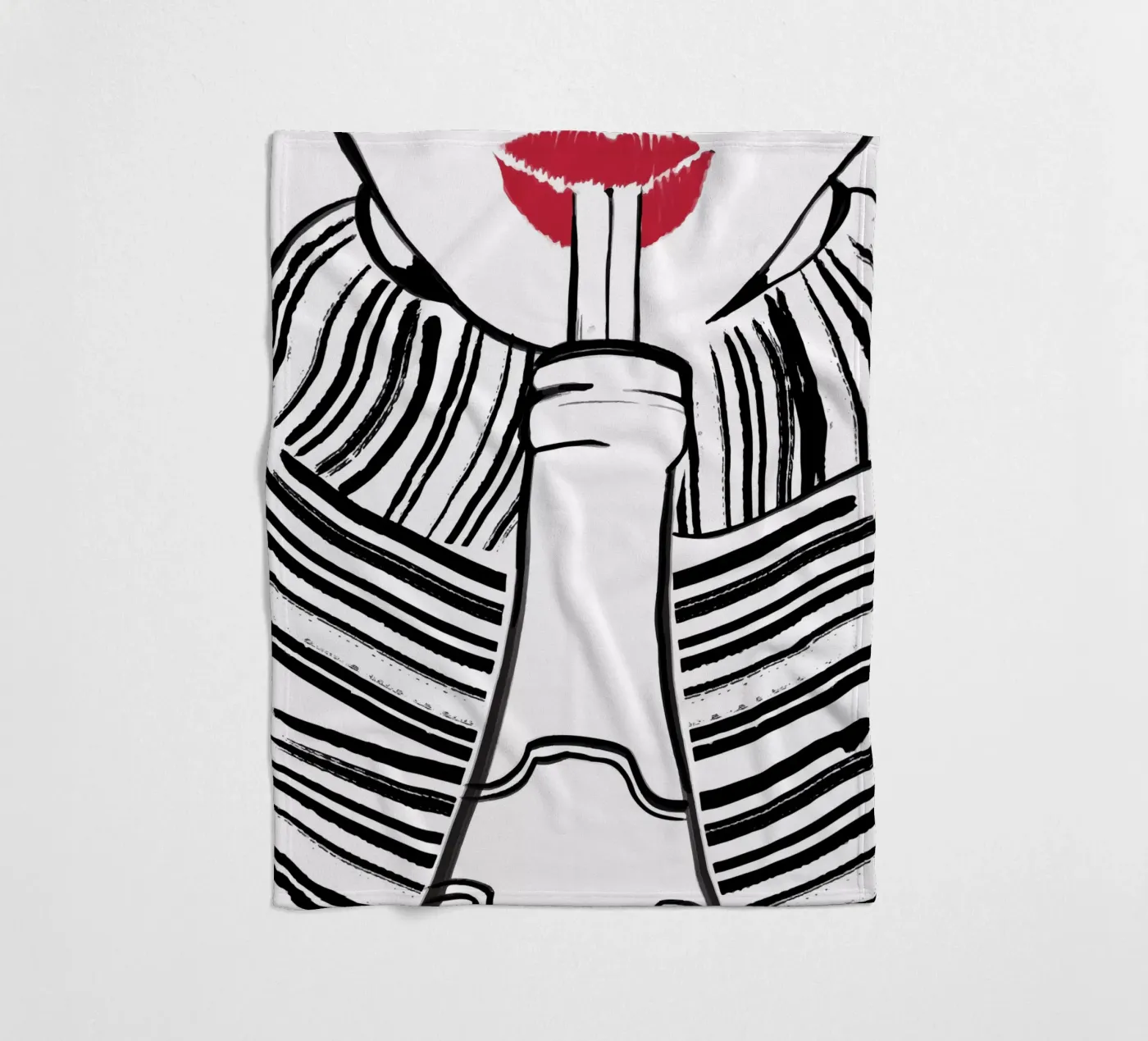 Double drinking plaid polaire de XOXO Arte delicious