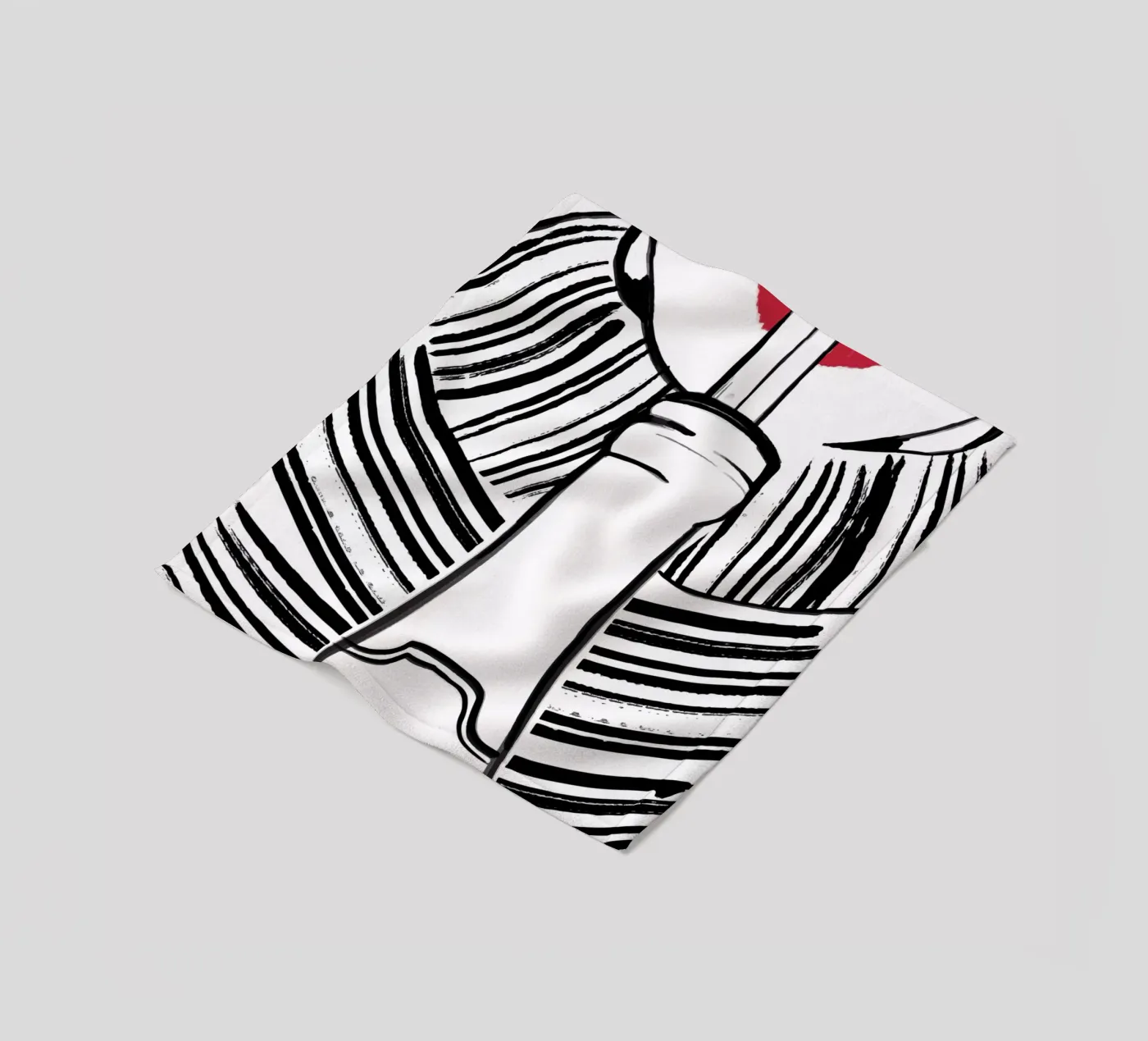 Double drinking plaid polaire de XOXO Arte delicious