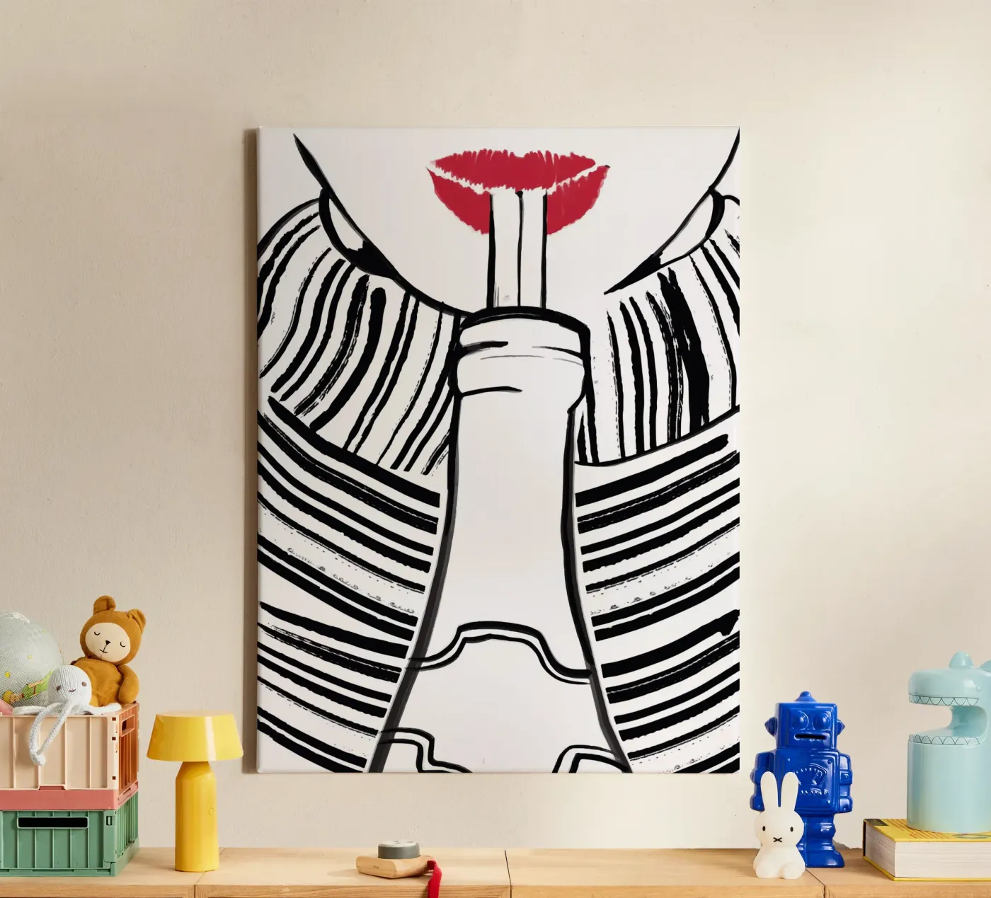 Double drinking canvas van XOXO Arte delicious