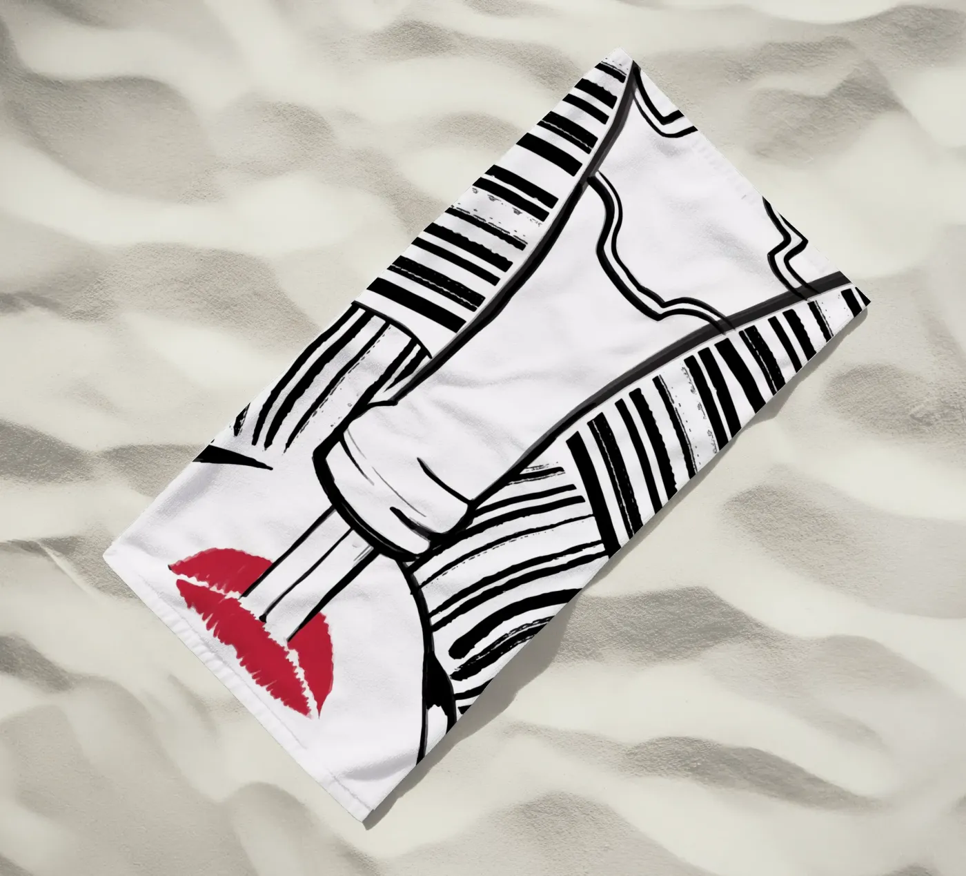 Double drinking telo mare da XOXO Arte delicious