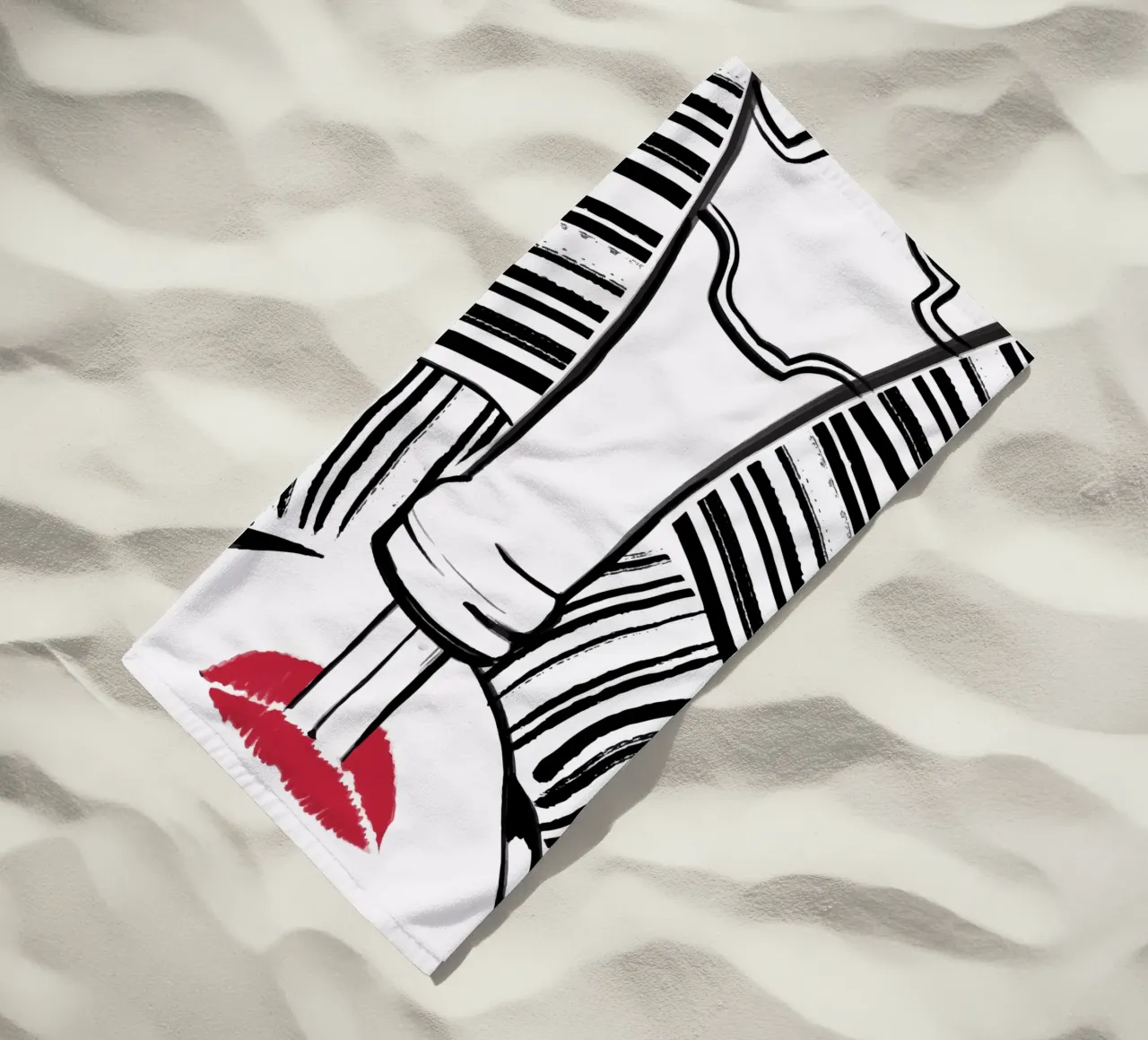 Double drinking telo mare da XOXO Arte delicious