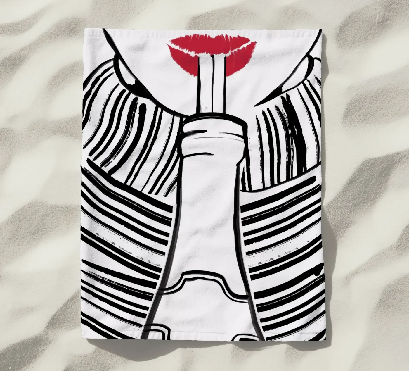 Double drinking telo mare da XOXO Arte delicious