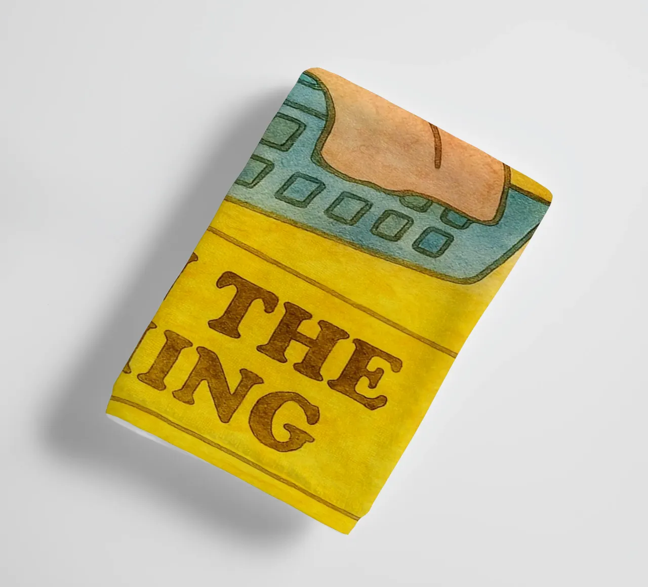 funny lazy cat live laugh lie on the washing towel by tanabaroo