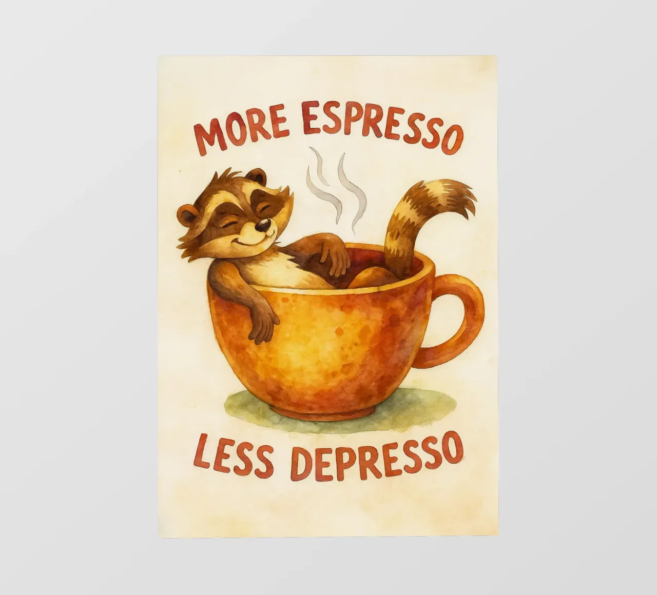 procione divertente più espresso meno depresso pellicola backlit da tanabaroo