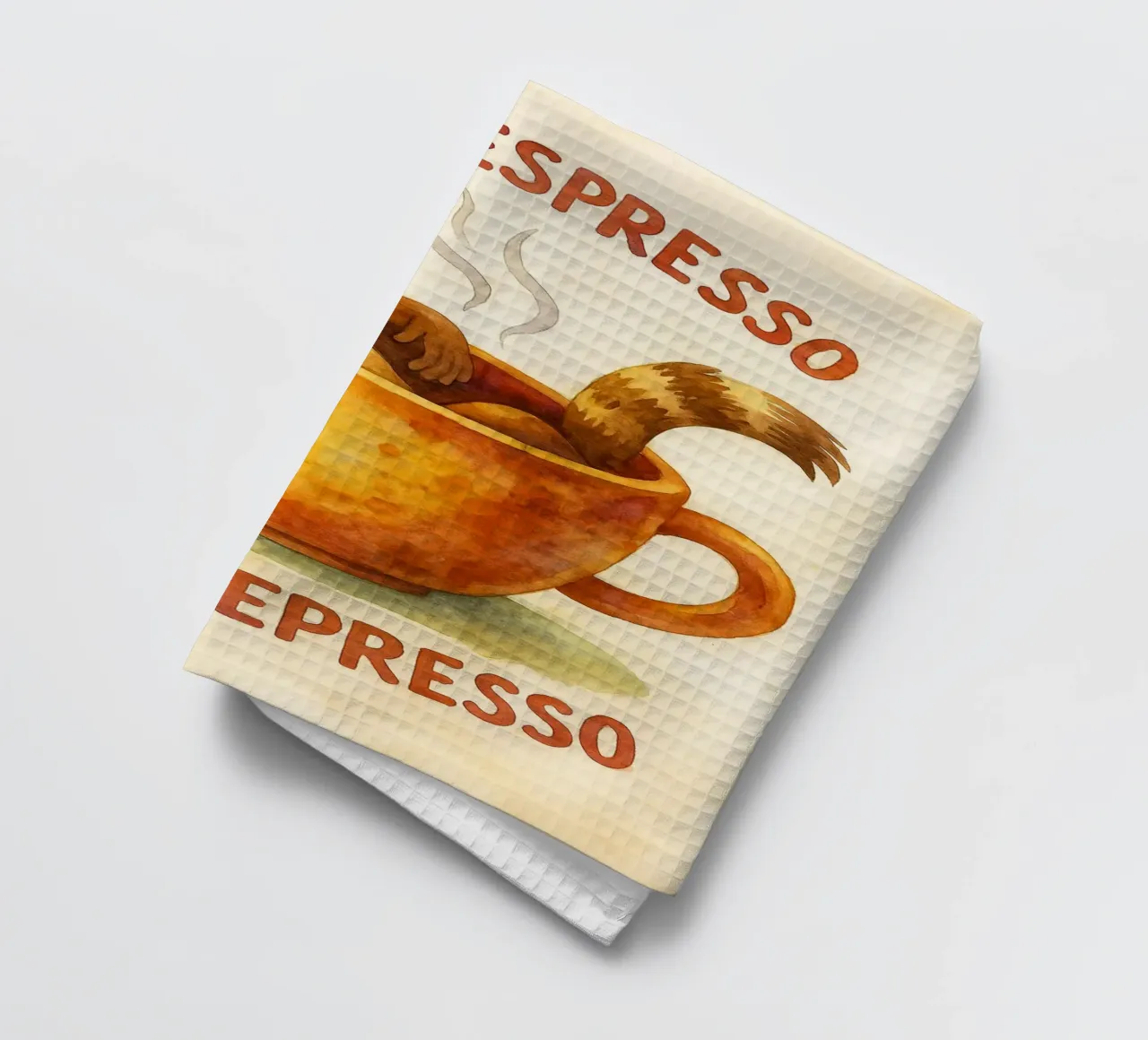 procione divertente più espresso meno depresso canovaccio da cucina da tanabaroo