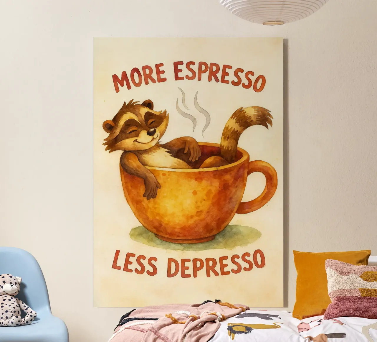 procione divertente più espresso meno depresso plexiglass da tanabaroo