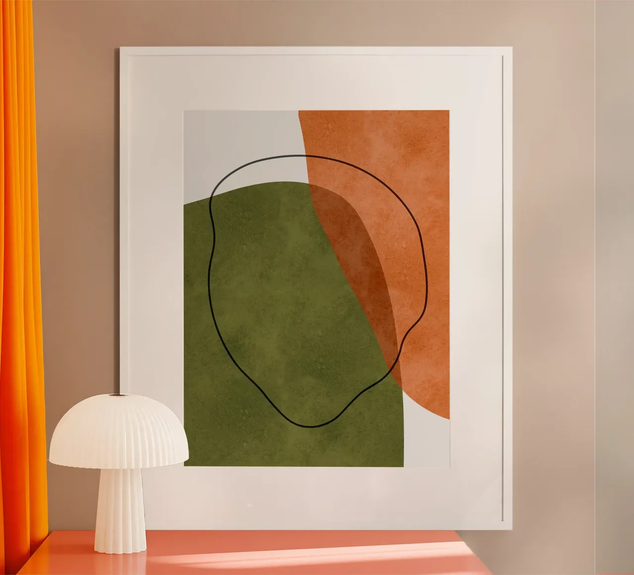 Forme espressive poster con telaio in legno da Lisa Becker