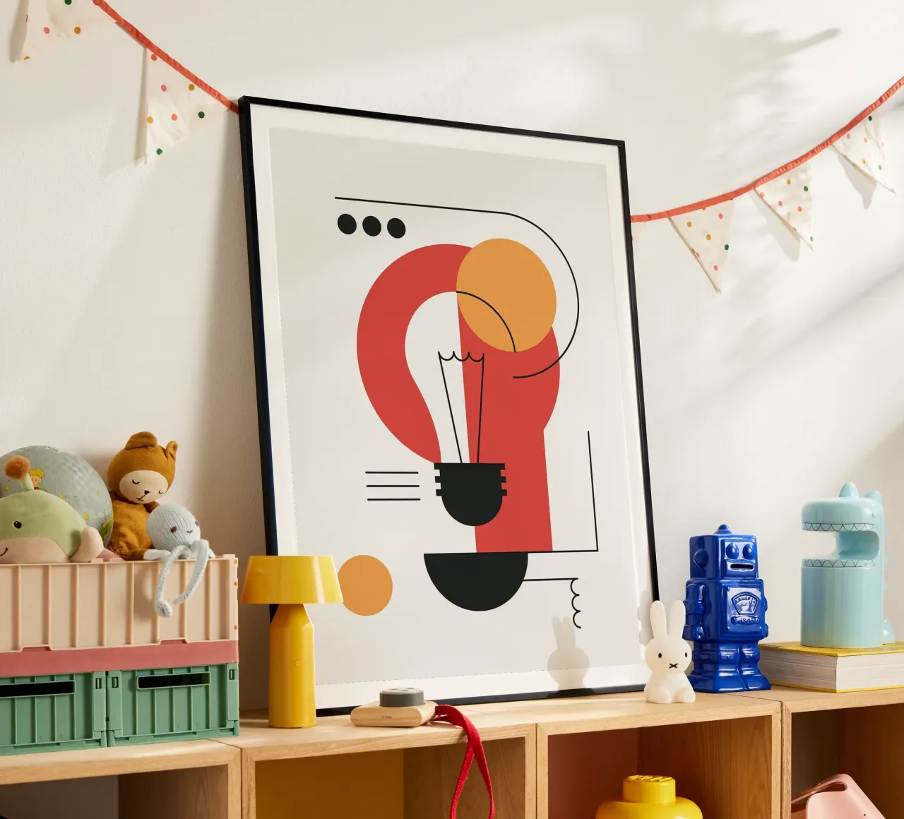 Lampadina astratta poster da Lisa Becker