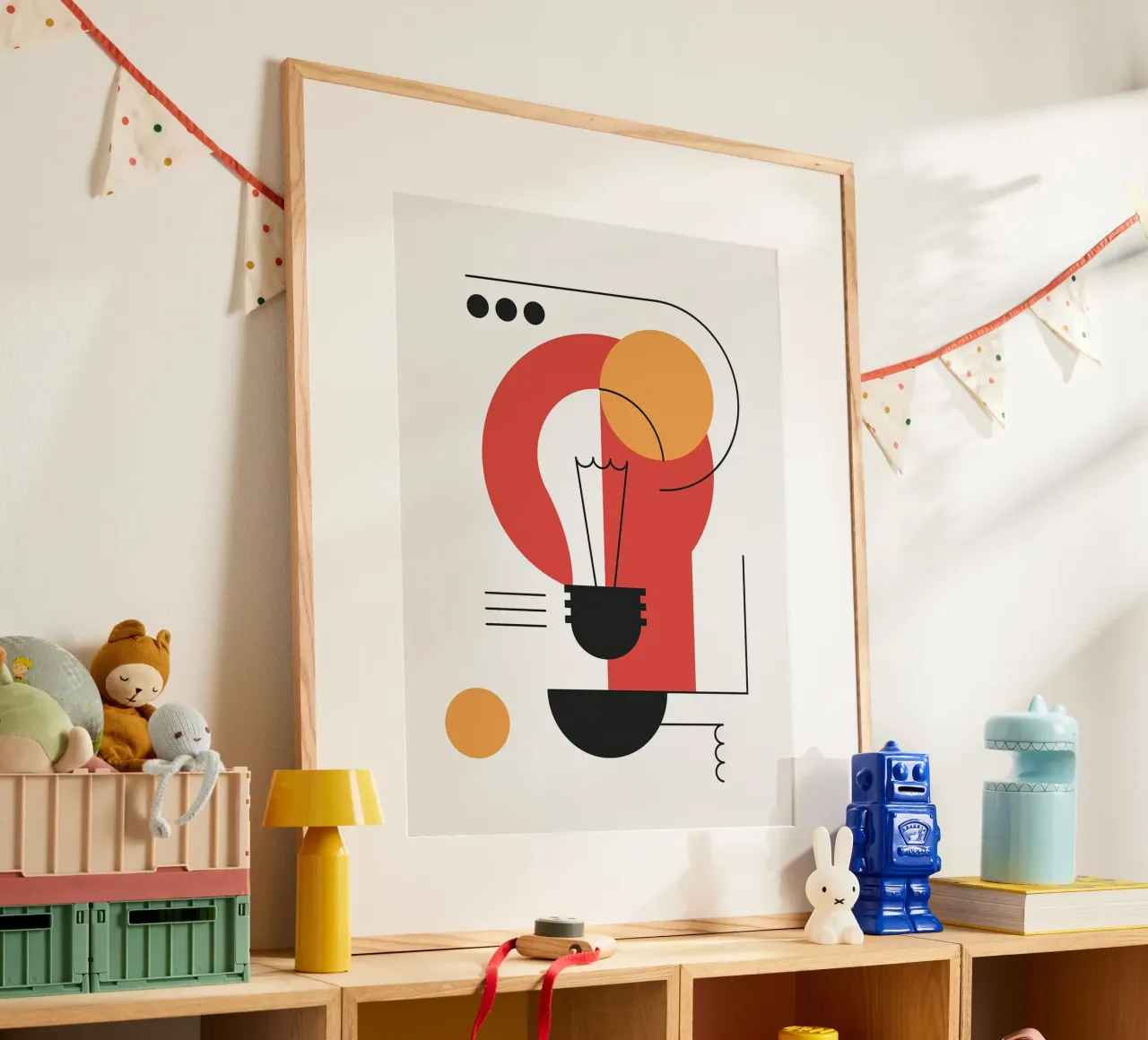 Lampadina astratta poster da Lisa Becker