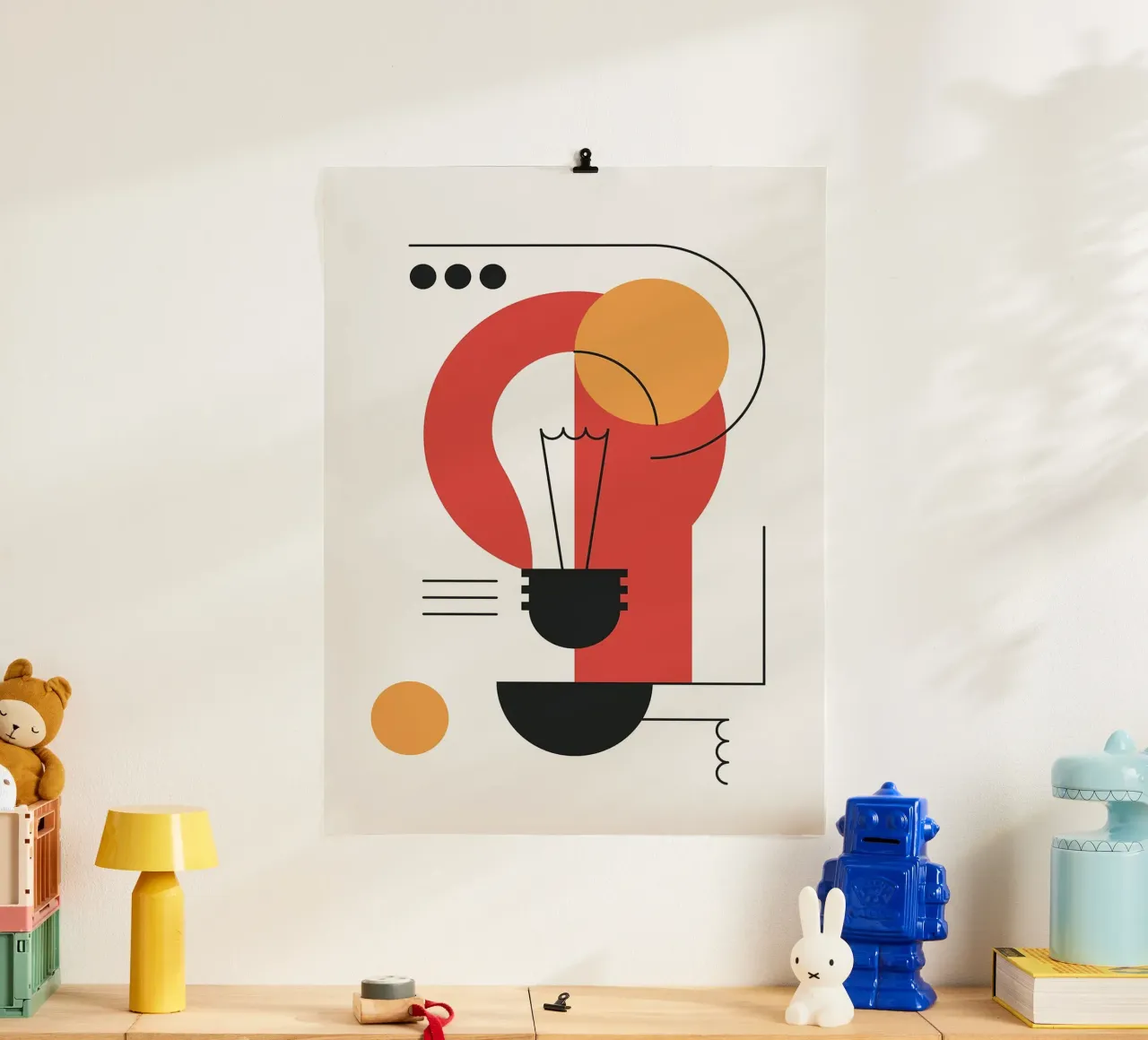 Lampadina astratta poster da Lisa Becker