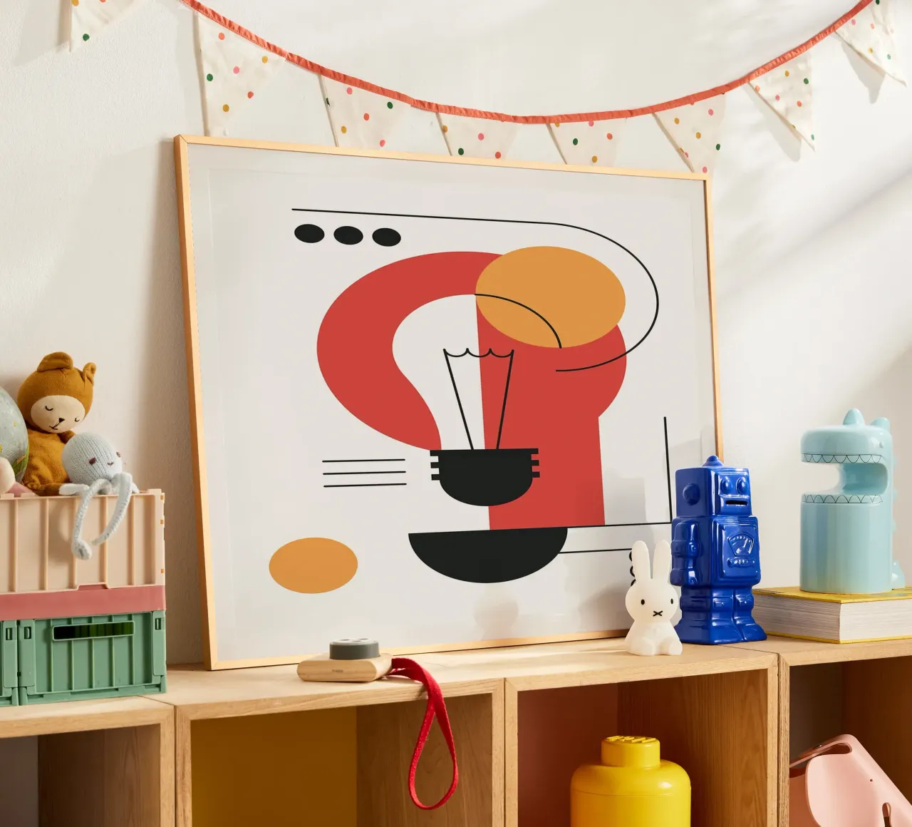 Lampadina astratta poster da Lisa Becker
