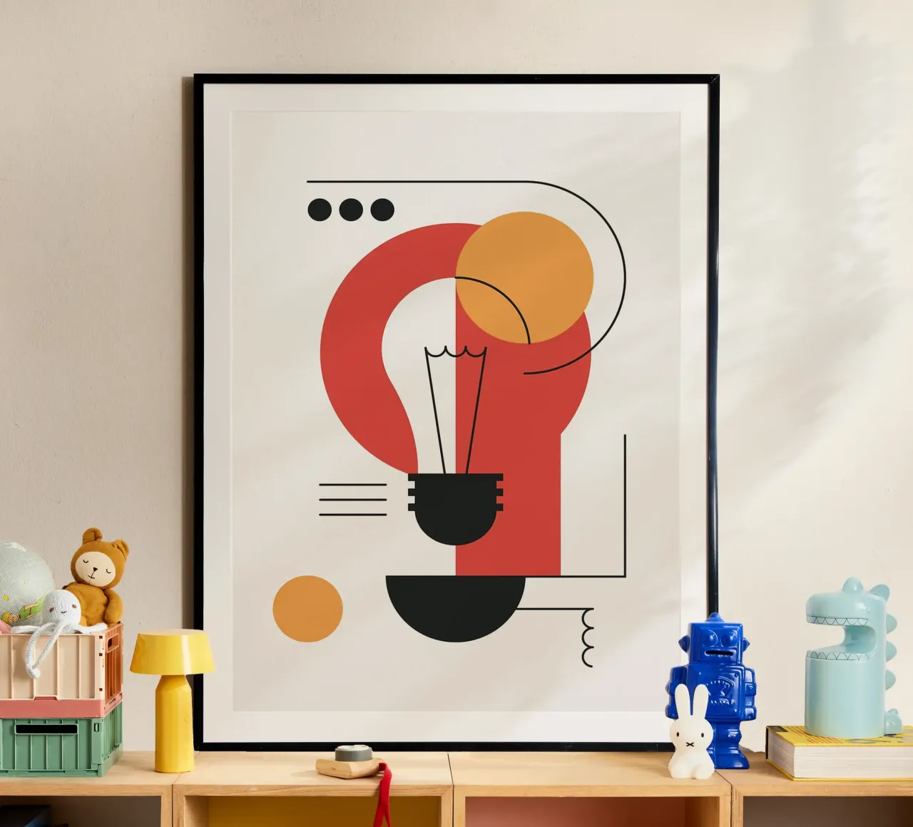 Lampadina astratta poster da Lisa Becker