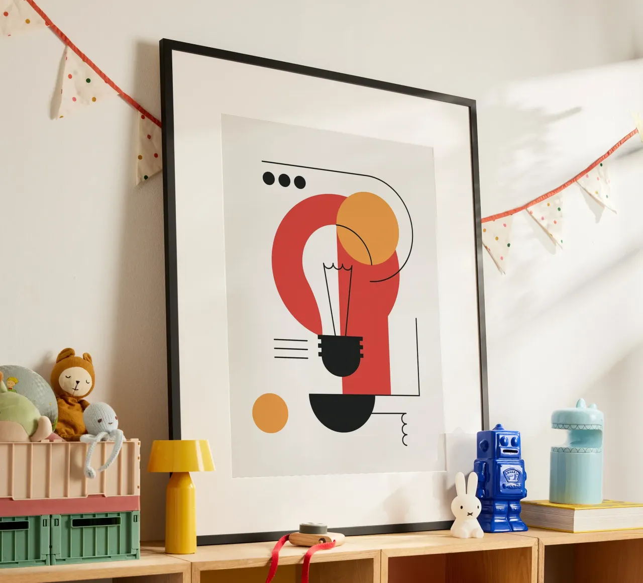 Lampadina astratta poster da Lisa Becker