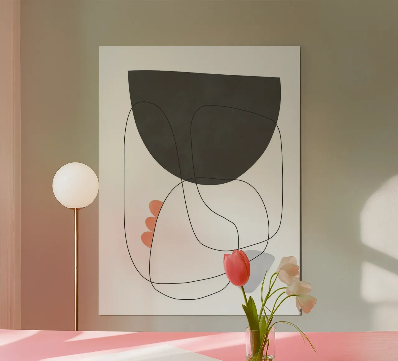 Lines and shapes poster by Lisa Becker