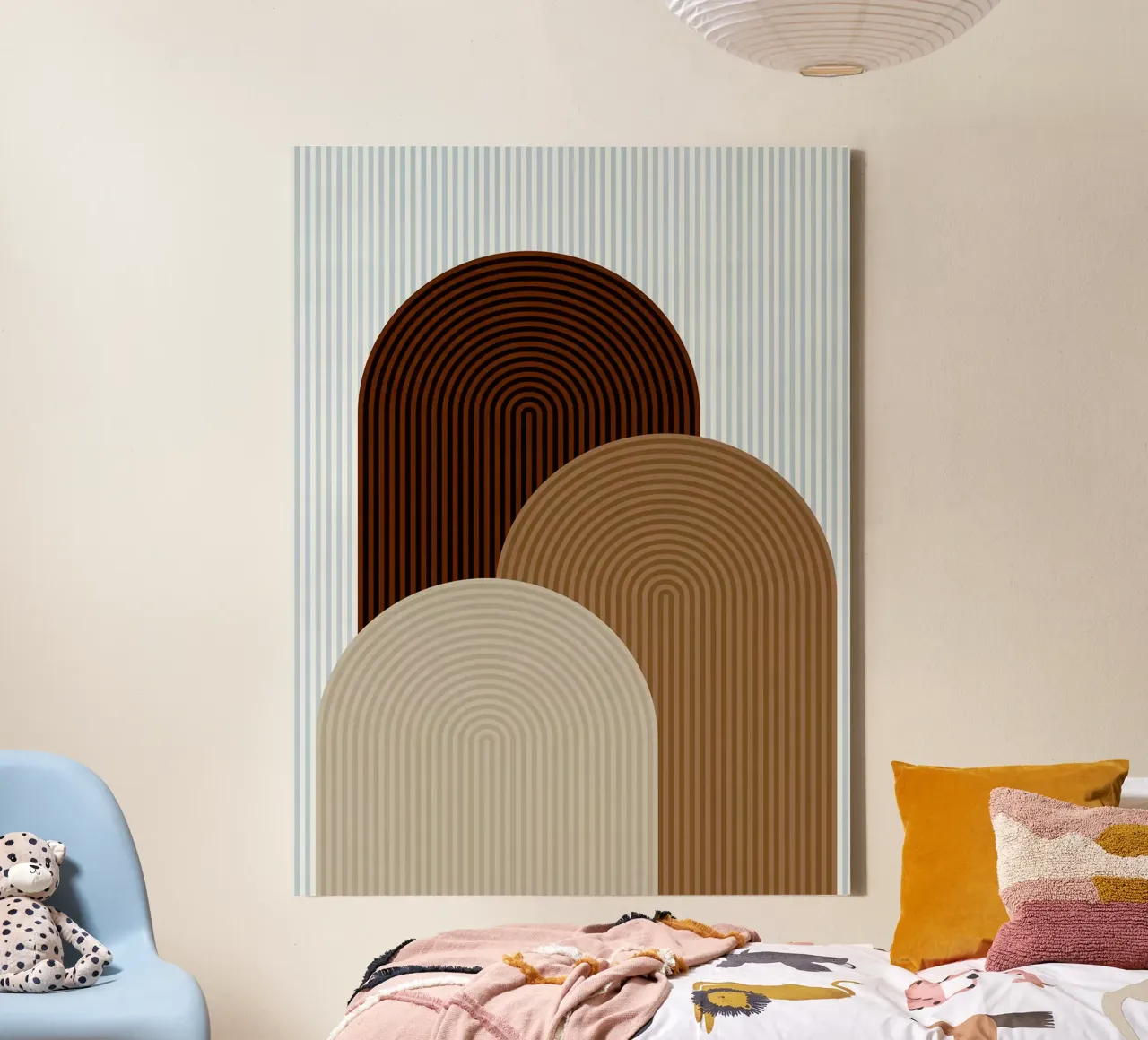 Line geometry canvas with Floater frame by Lisa Becker