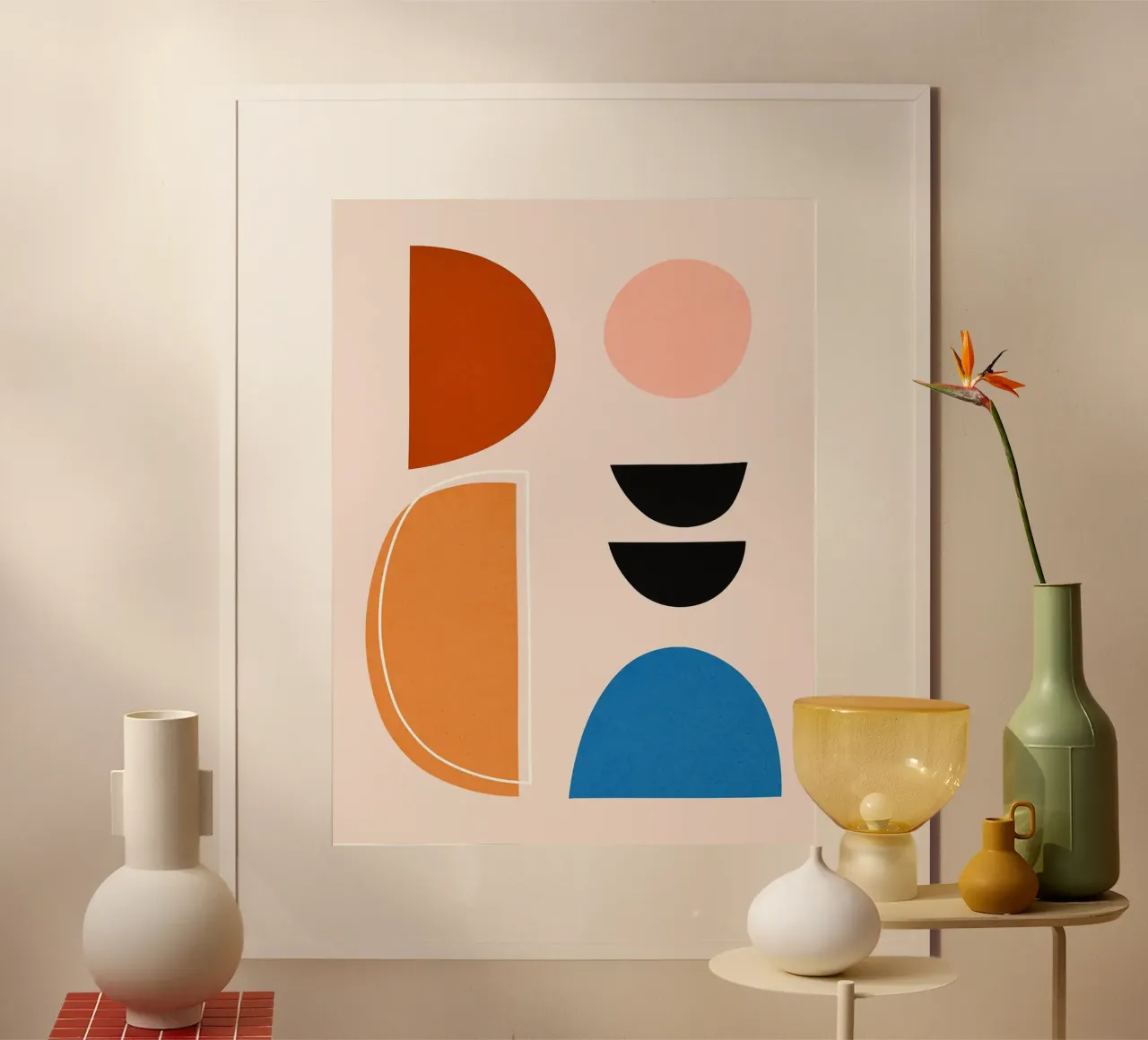 Geometria e modernità poster con telaio in plastica da Lisa Becker