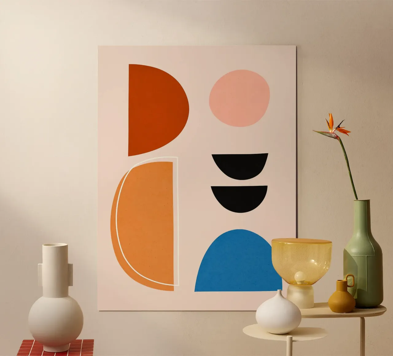Geometria e modernità poster con telaio in plastica da Lisa Becker