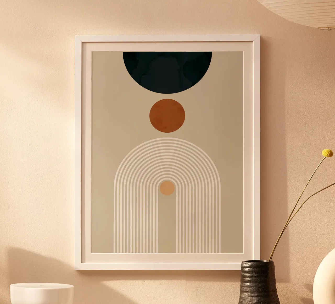 Geometria e minimalismo poster con telaio in alluminio da Lisa Becker