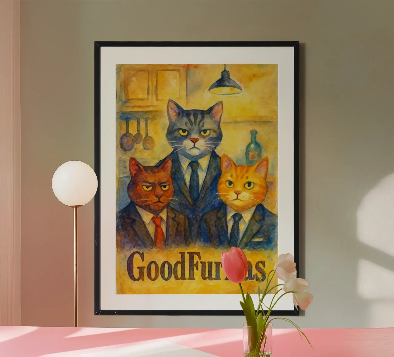 gatto divertente goodfurllas poster da tanabaroo