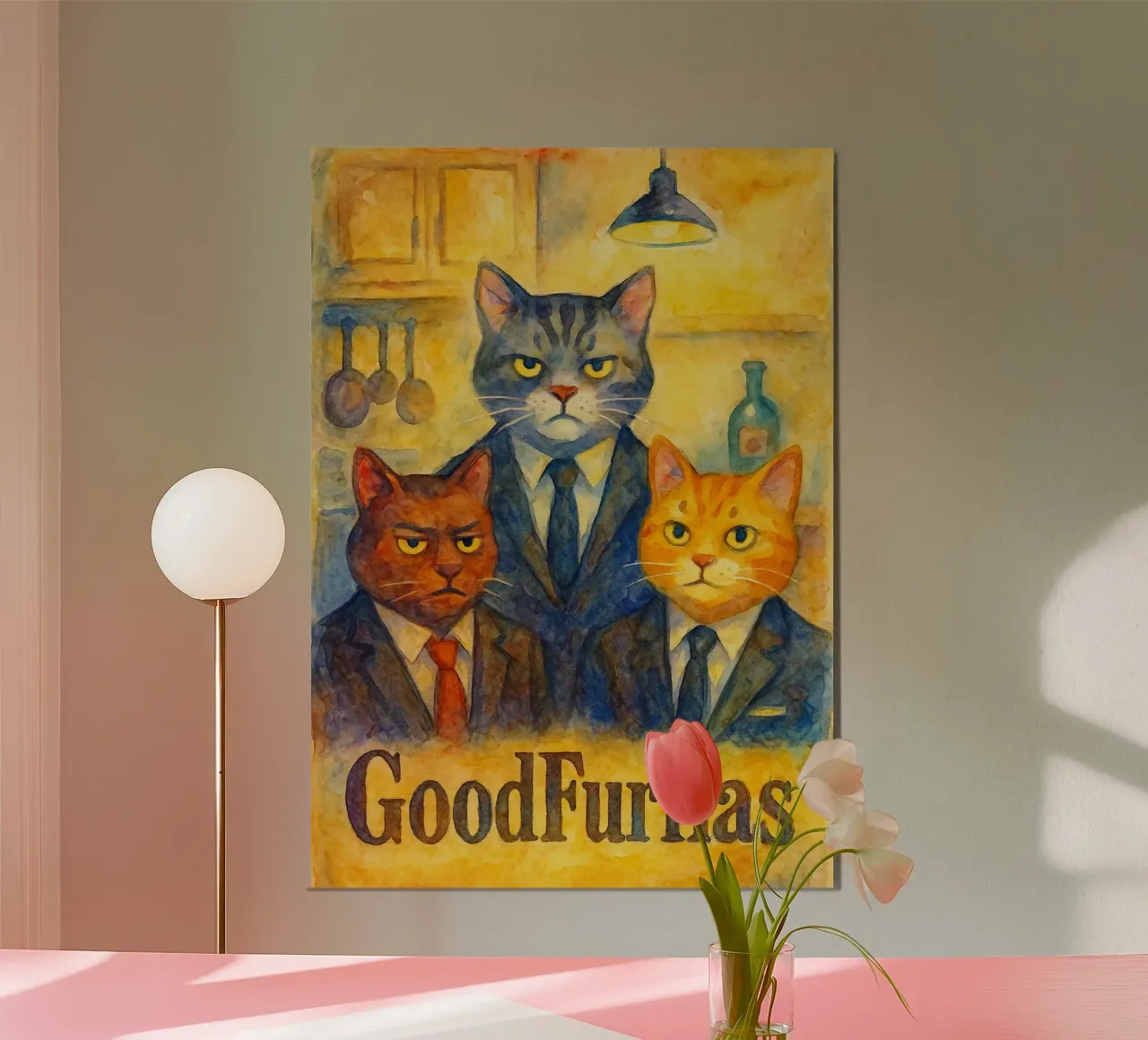gatto divertente goodfurllas poster da tanabaroo