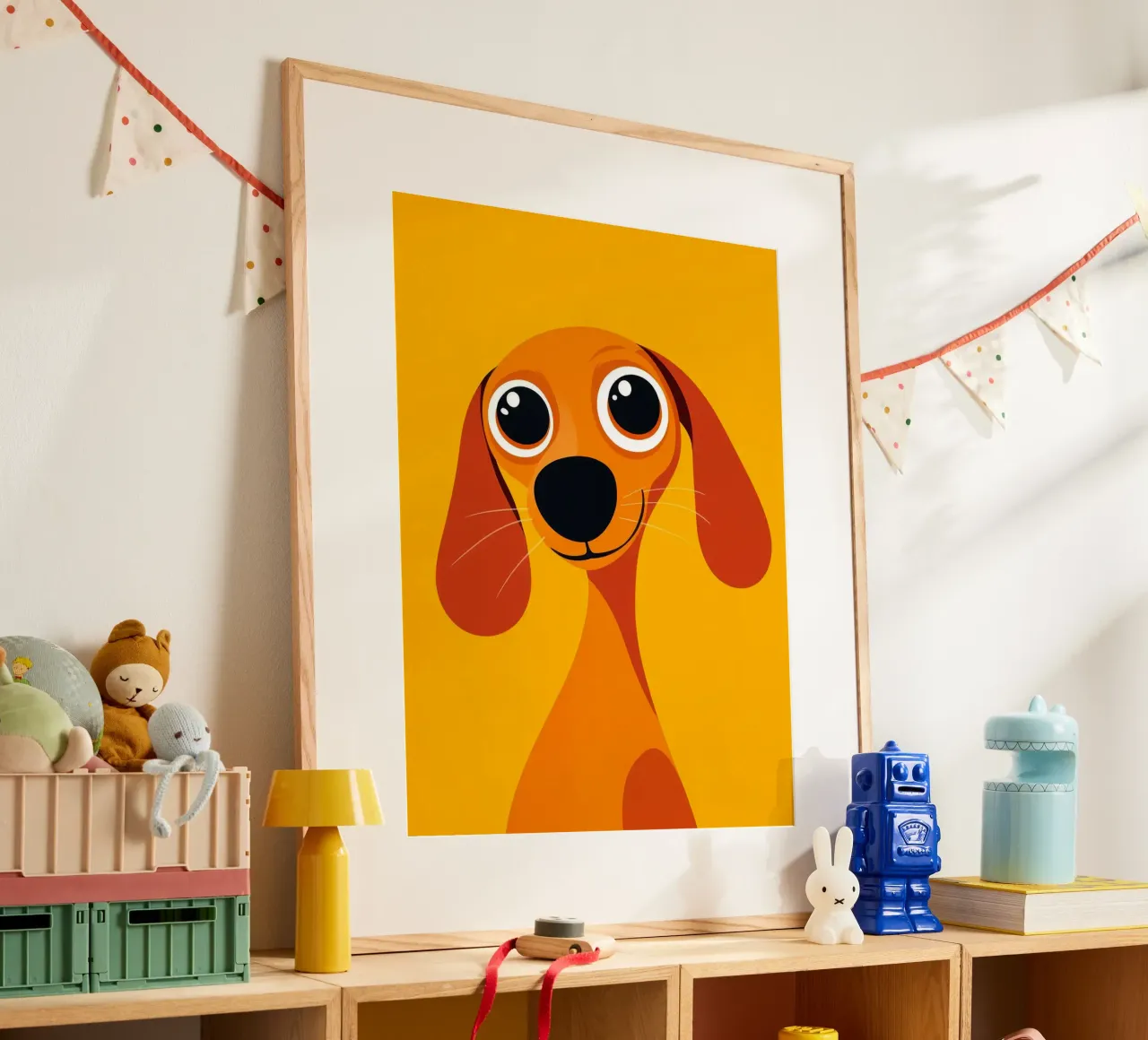 Cane carino dei cartoni animati poster da Hannah Meyer