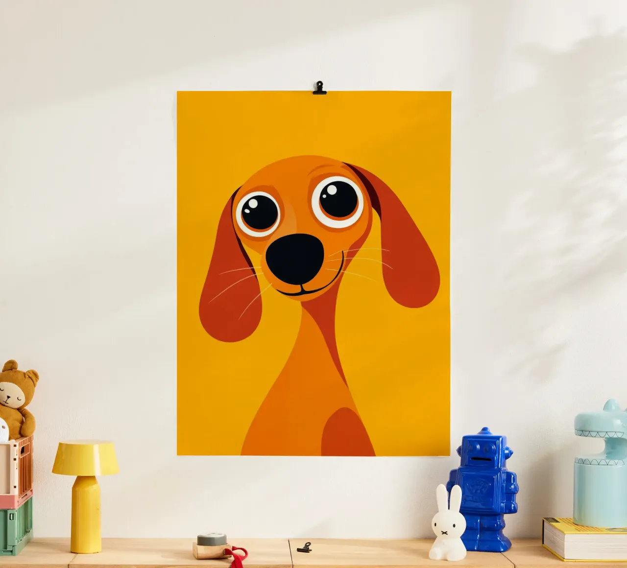 Cane carino dei cartoni animati poster da Hannah Meyer