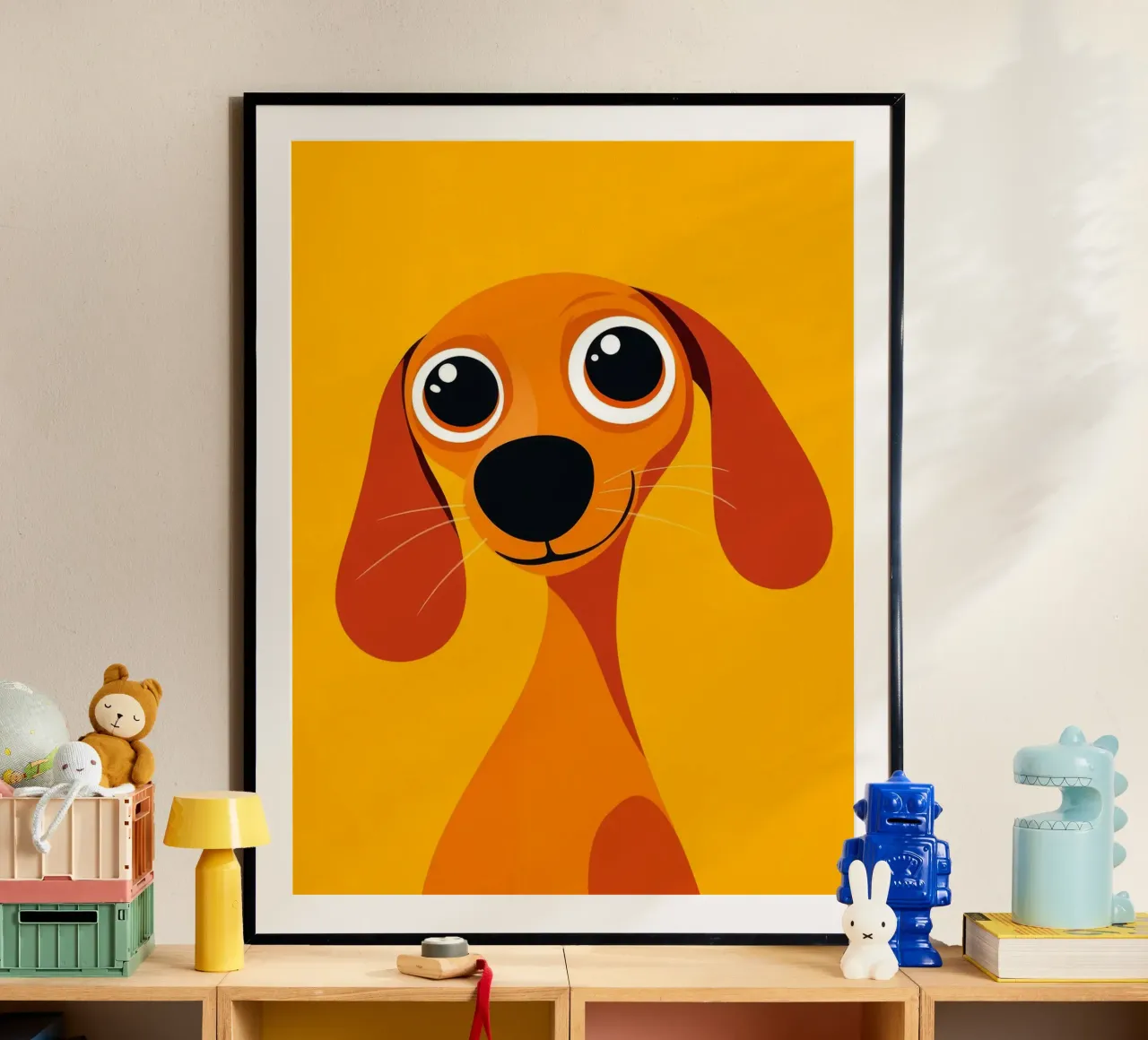 Cane carino dei cartoni animati poster da Hannah Meyer