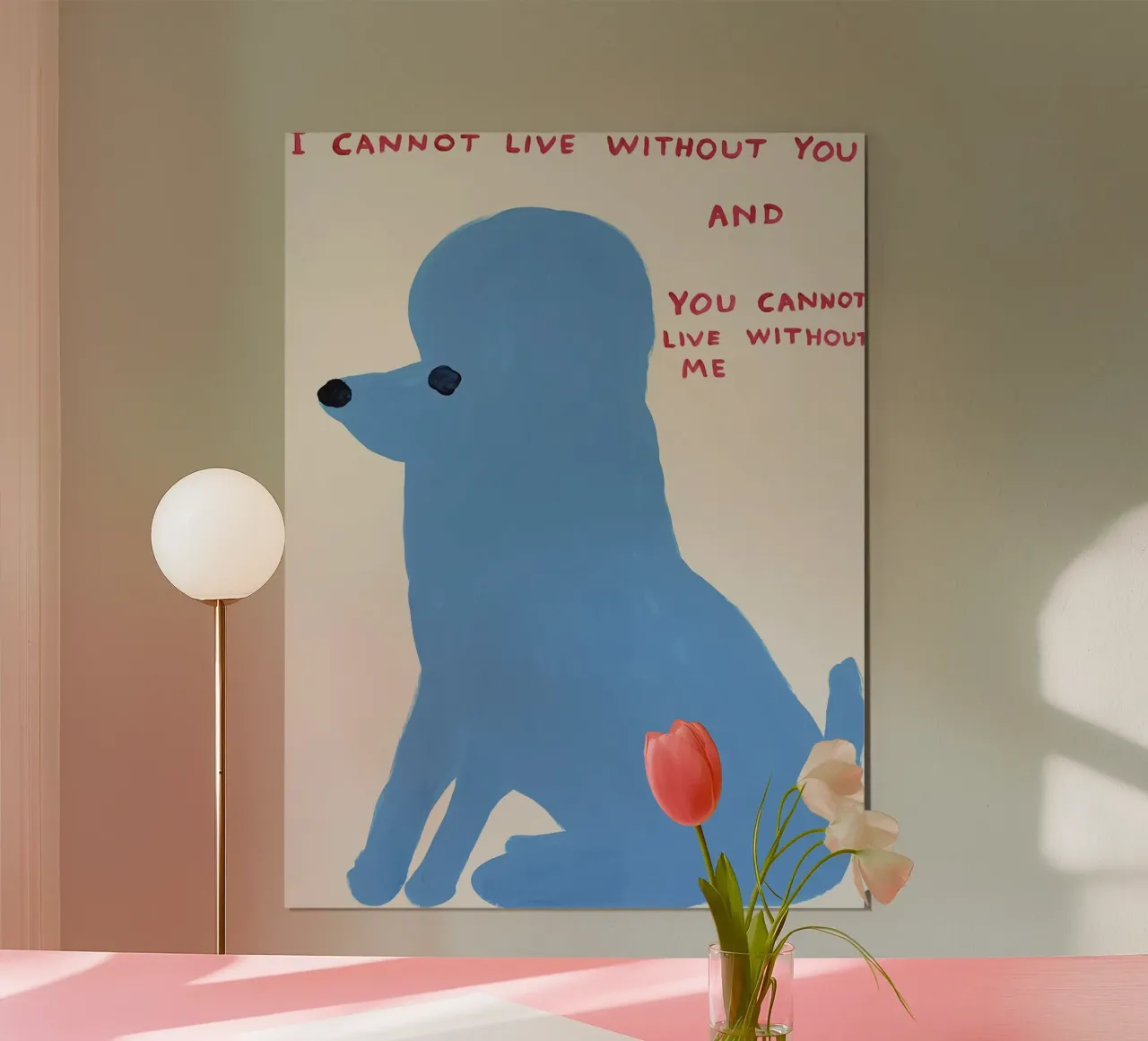 I Cannot Live Without You poster with plastic frame by ushop god