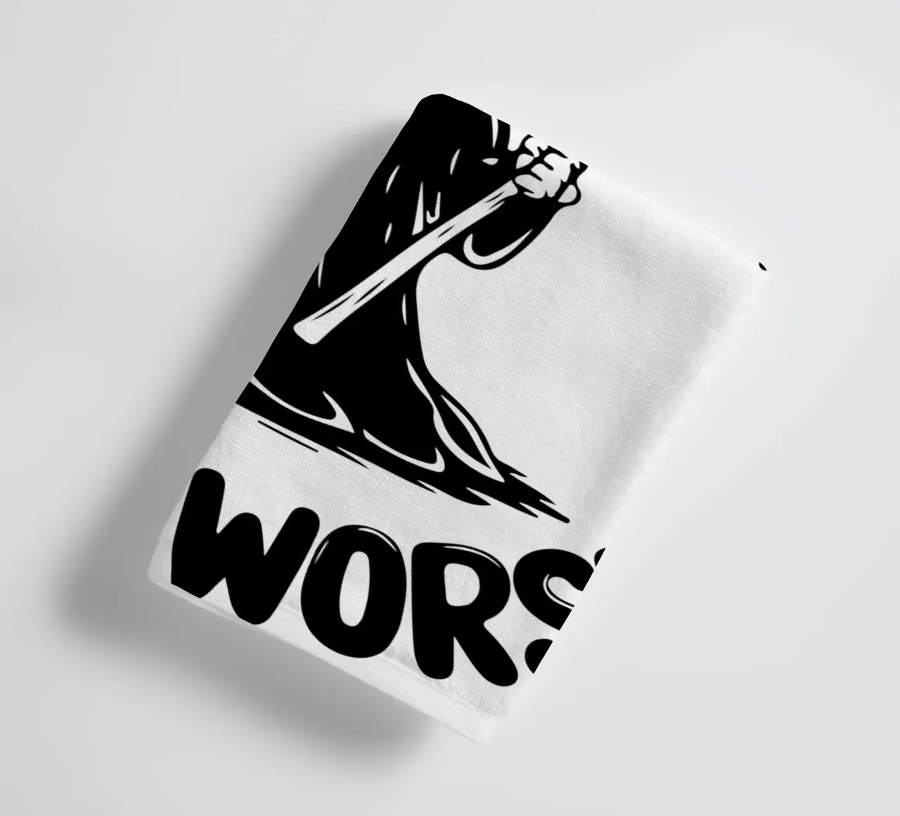 hang in there skeleton towel by tanabaroo