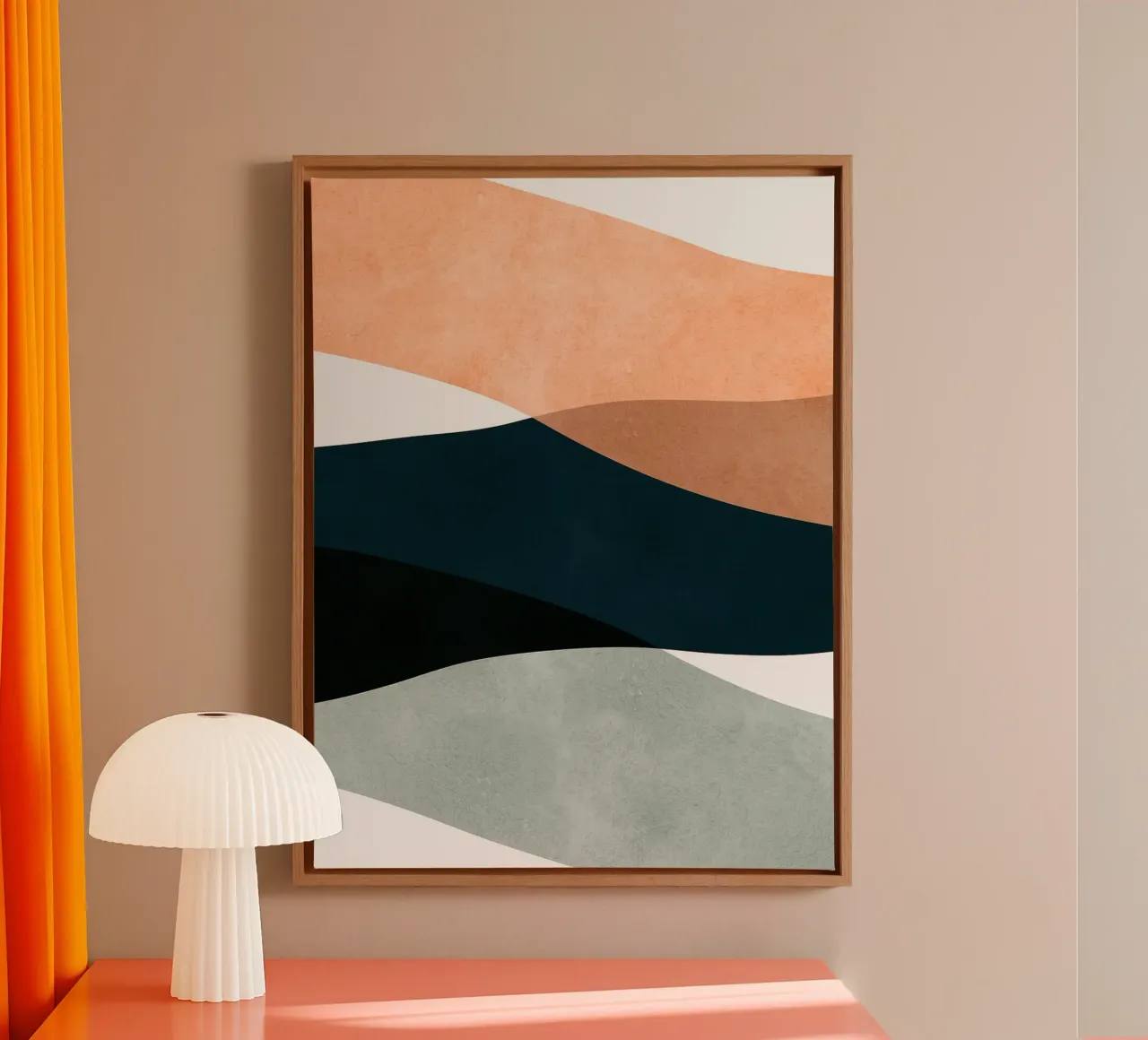 Boho espressivo tela con Cornice a cassetta da Anna Müller