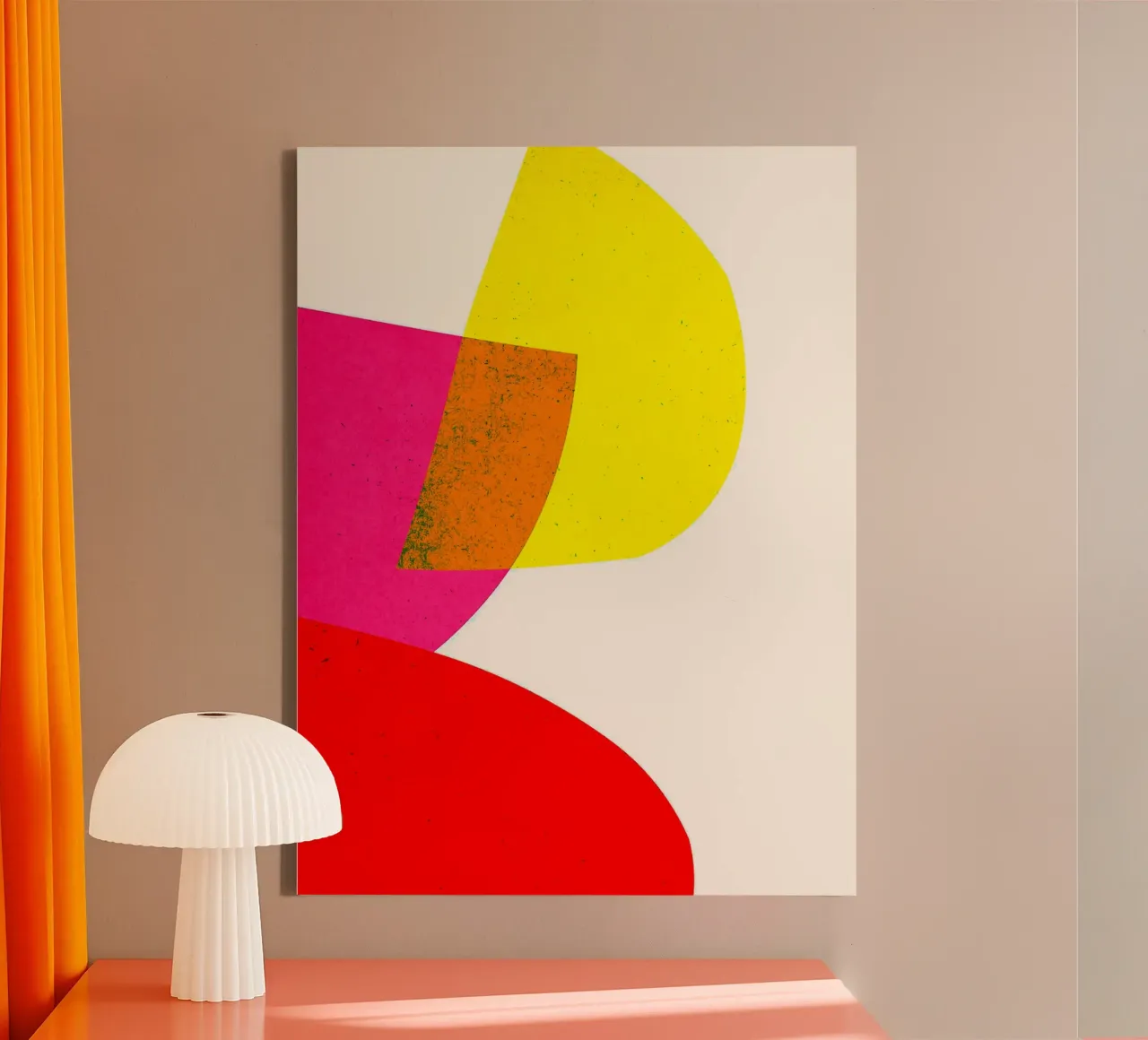 Collage moderno tela con Cornice a cassetta da Anna Müller