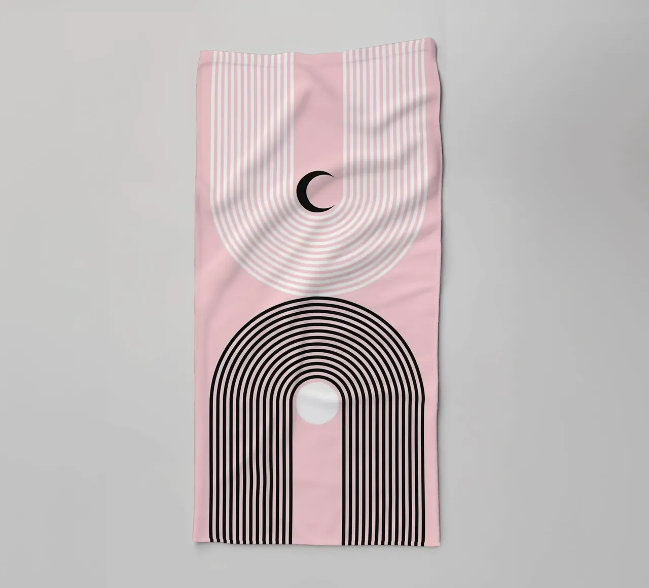 Abstract en geometrisch badhanddoek van Anna Müller