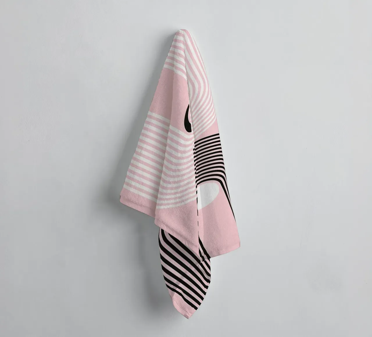 Abstract en geometrisch badhanddoek van Anna Müller