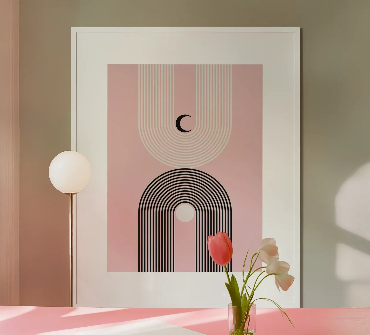 Abstract and geometric poster by Anna Müller