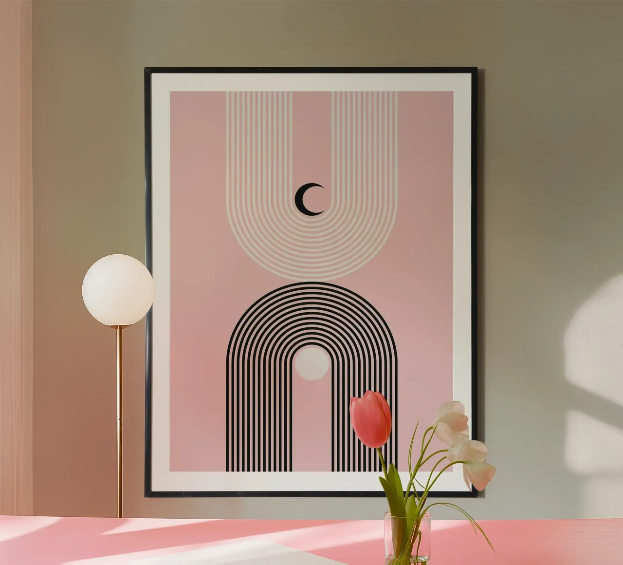 Abstract and geometric poster by Anna Müller