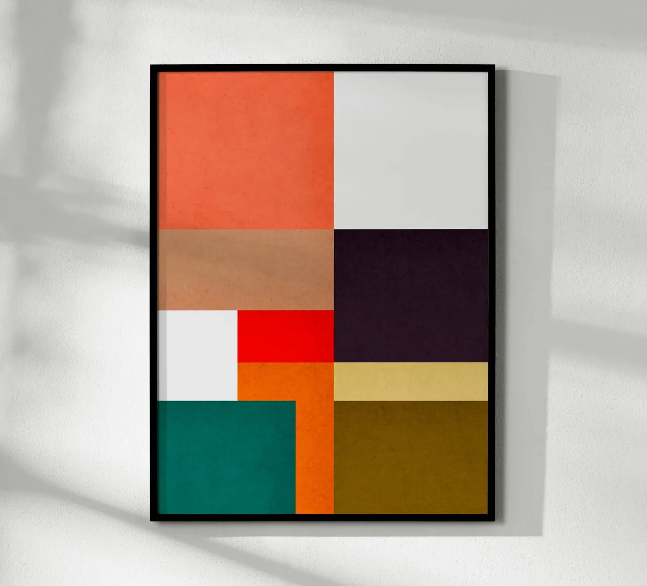 Astratto e concettuale poster con telaio in legno da Anna Müller
