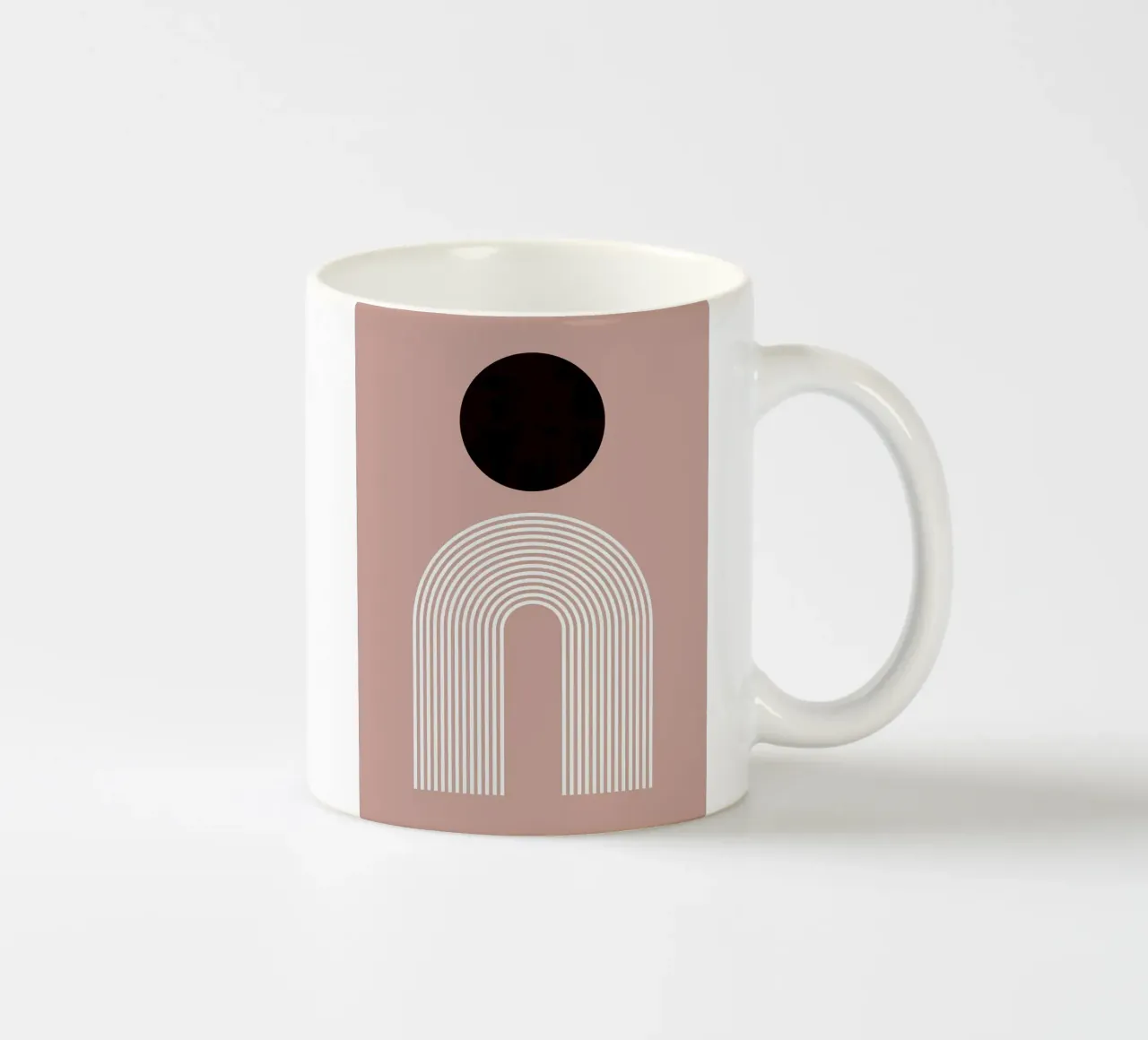 Cerchi e linee tazza in ceramica da Anna Müller