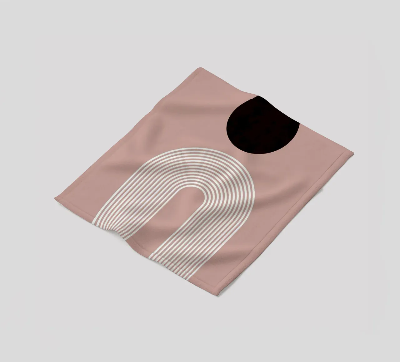 Cerchi e linee coperta in pile da Anna Müller