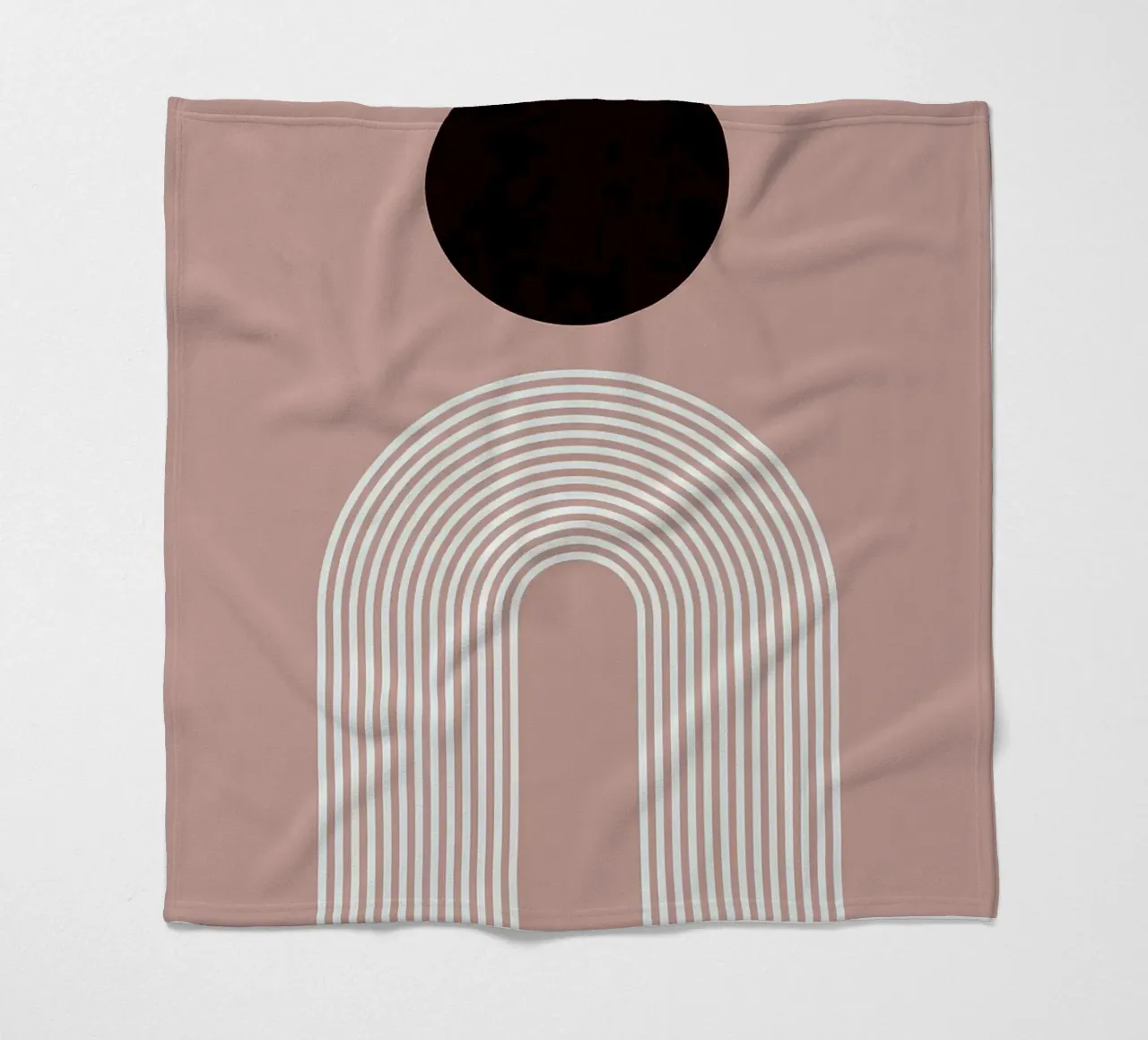 Cerchi e linee coperta in pile da Anna Müller