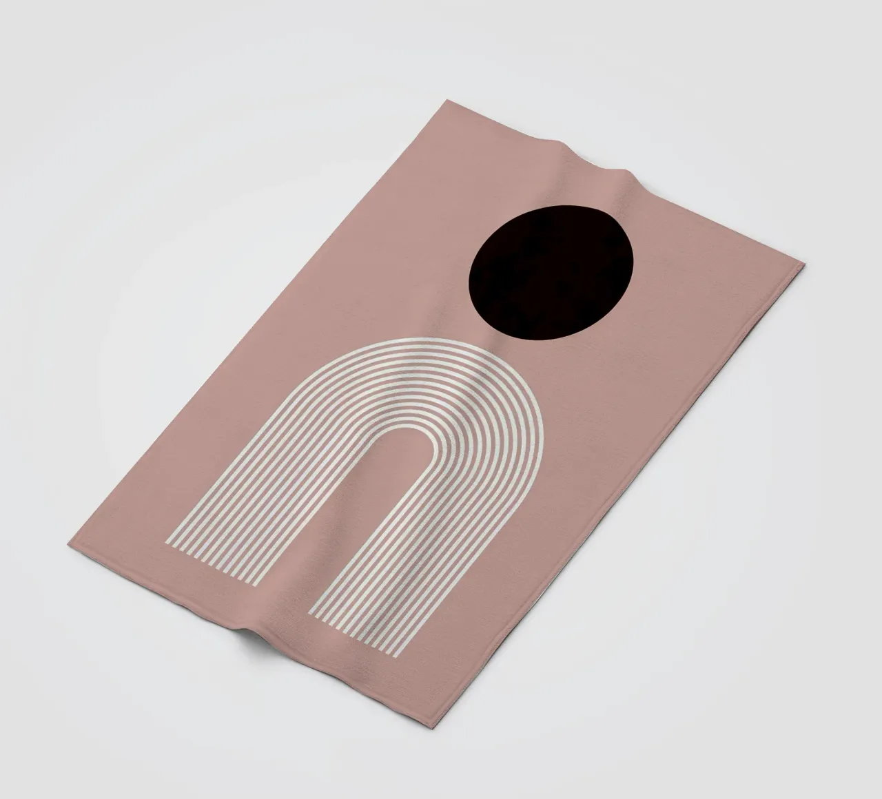 Cerchi e linee coperta in pile da Anna Müller
