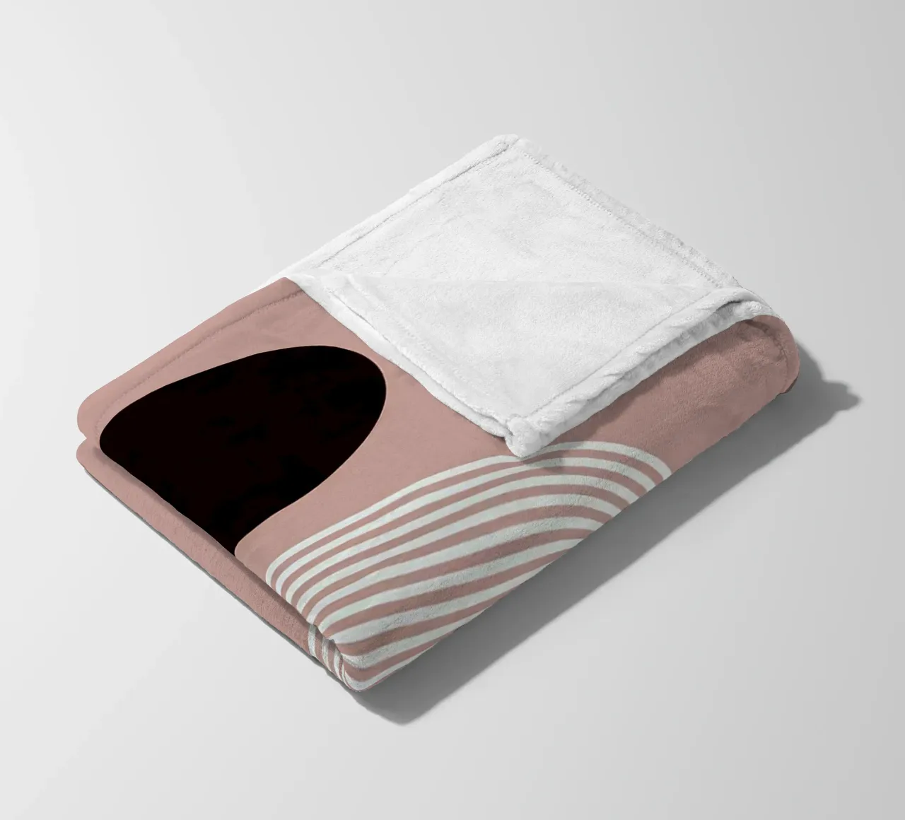 Cerchi e linee coperta in pile da Anna Müller