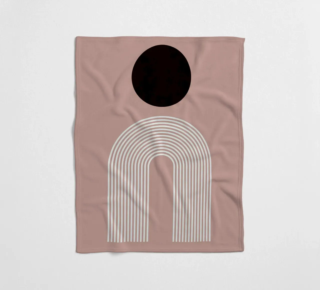 Cerchi e linee coperta in pile da Anna Müller