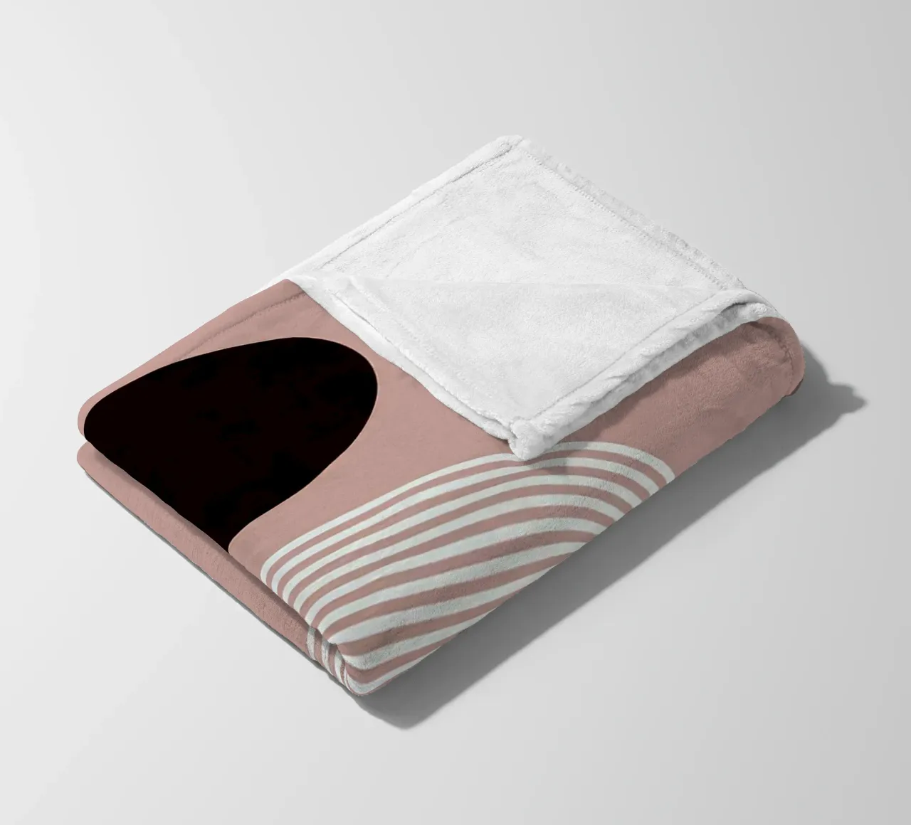Cerchi e linee coperta in pile da Anna Müller
