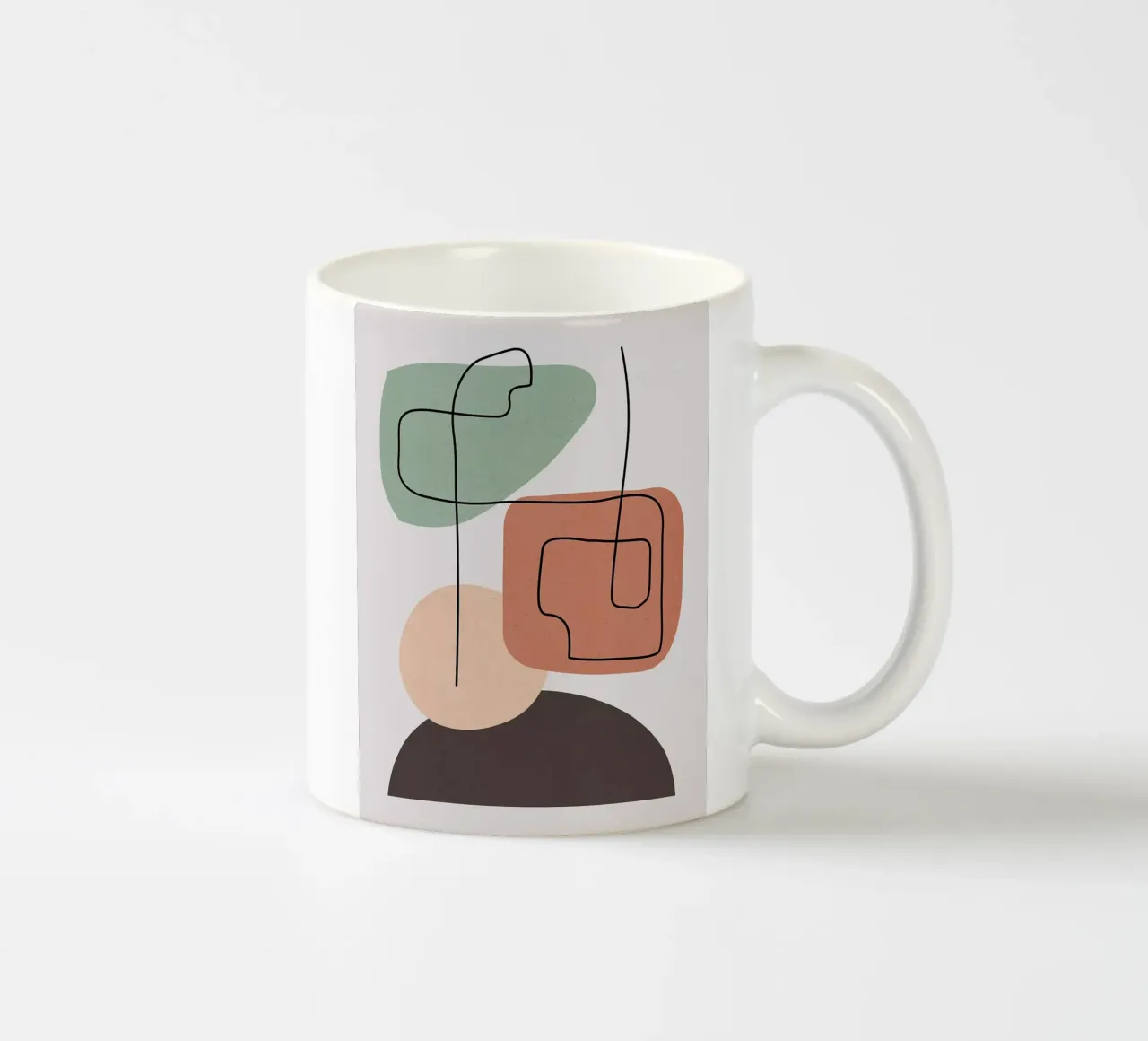 Geometrico e minimalista tazza in ceramica da Anna Müller